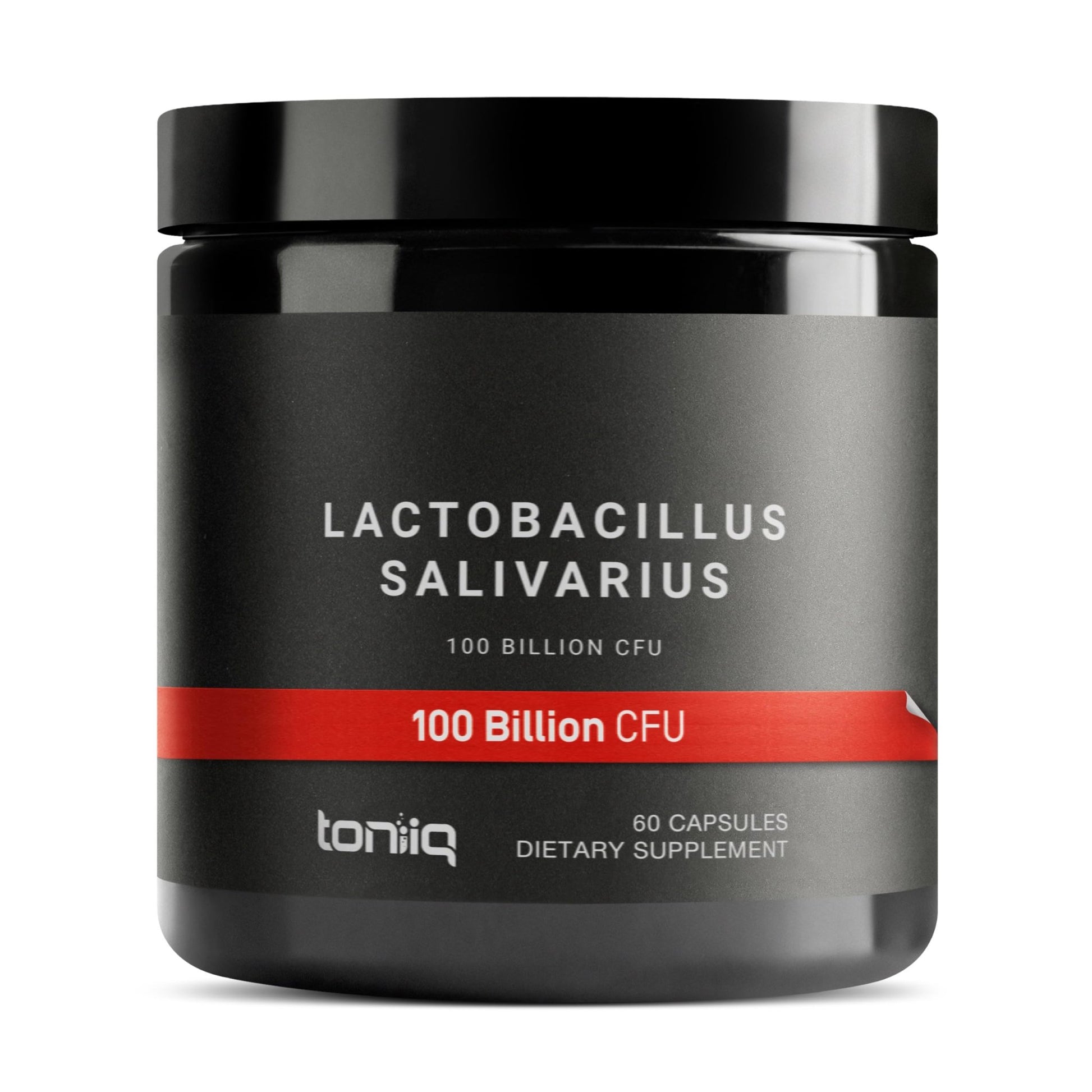 Toniiq 100 Billion CFU Lactobacillus Salivarius Probiotic - Highest Verified CFU Count - Third-Party Lab Tested for Potency - 60 Vegetarian Capsules - 30 Servings - TQ Verified - OzHealthStandard