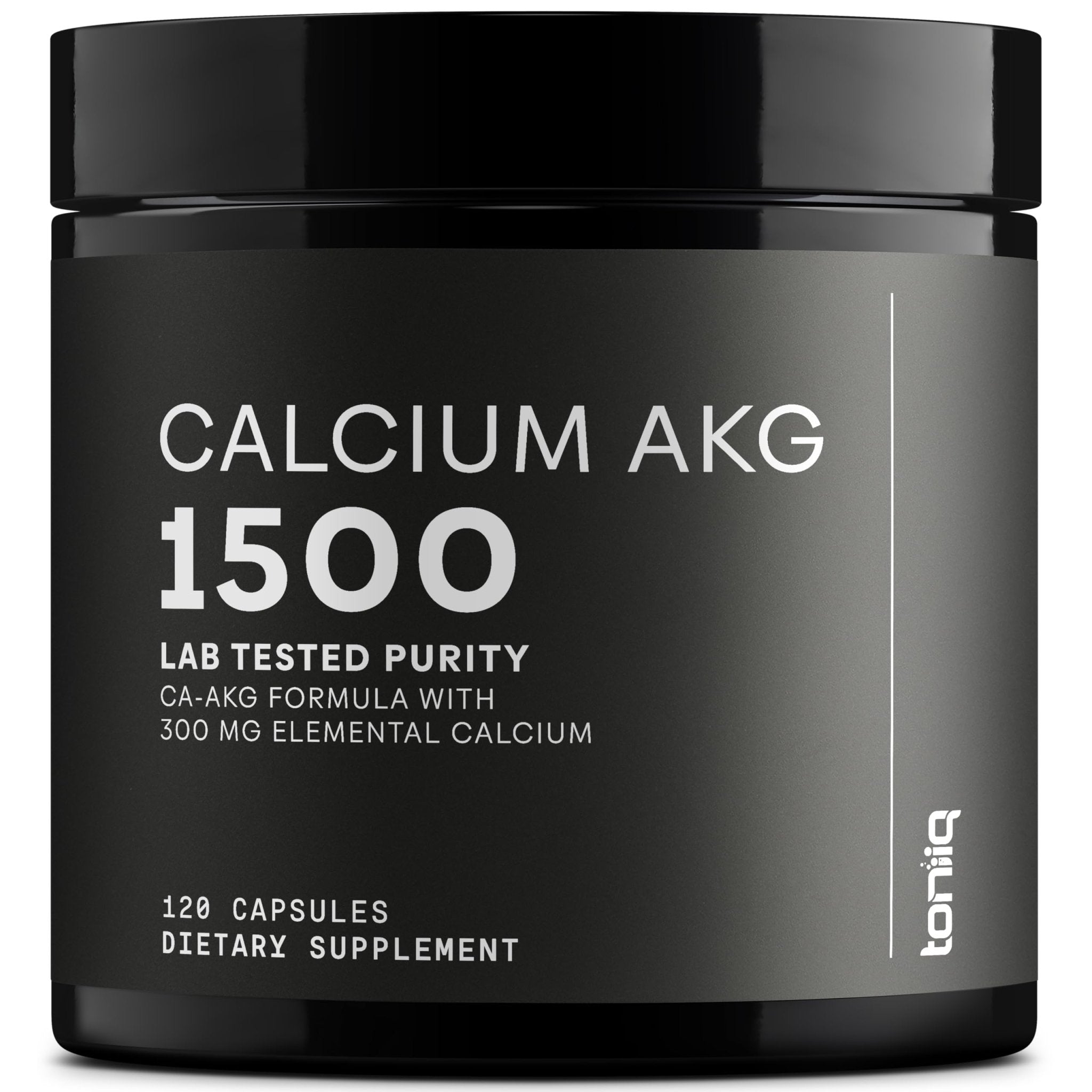 Toniiq 1500mg Ultra High Purity Ca AKG Supplement - 99%+ Highly Purified and Bioavailable Calcium Alpha-Ketoglutarate - Calcium AKG Longevity Supplement - 120 Ca-AKG Vegetarian Capsules - OzHealthStandard