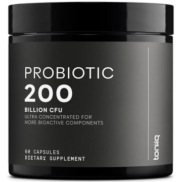 Toniiq 200 Billion CFU Probiotic Supplement 30 Verified Third-Party Tested Strains - Fully Shelf-Stable Probiotics Formula with Prebiotic Blend - Extended Release Capsules - OzHealthStandard