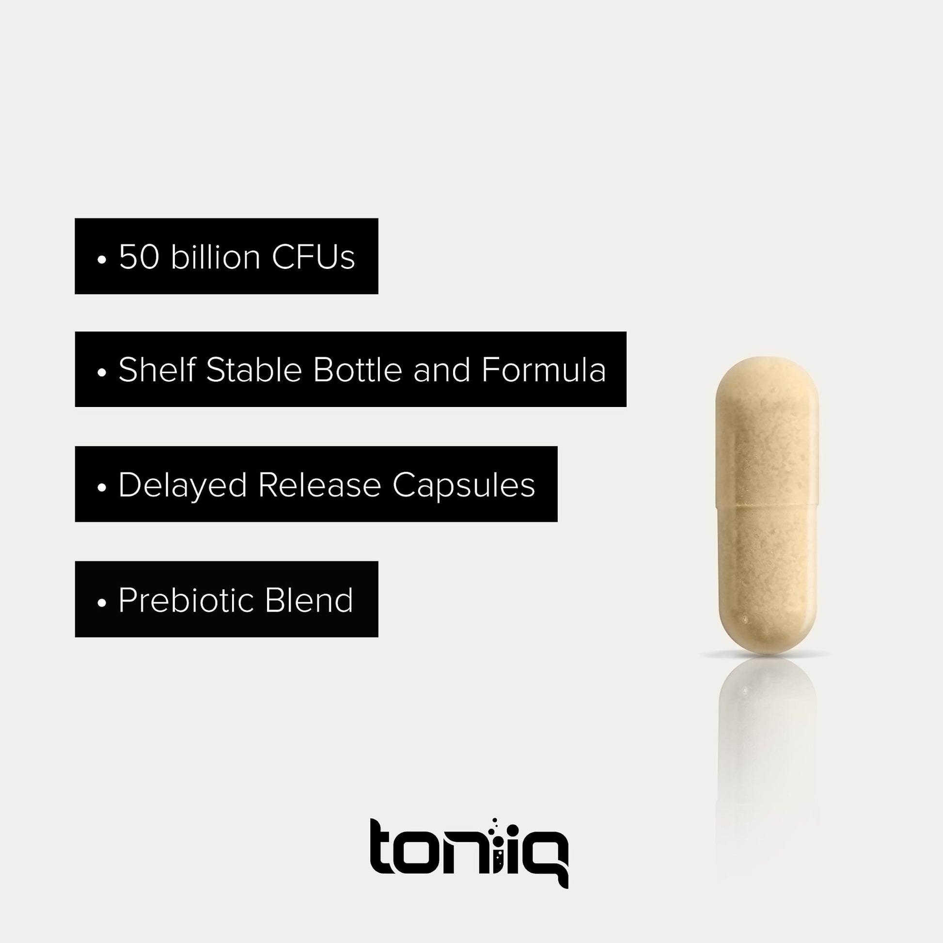 Toniiq 50 Billion CFU Lactobacillus Reuteri Probiotic 50mg per Serving - L Reuteri Probiotics - Highest CFU Count Lactobacillus Reuteri Probiotic - 60 Vegetarian Capsules - 60 Servings - OzHealthStandard