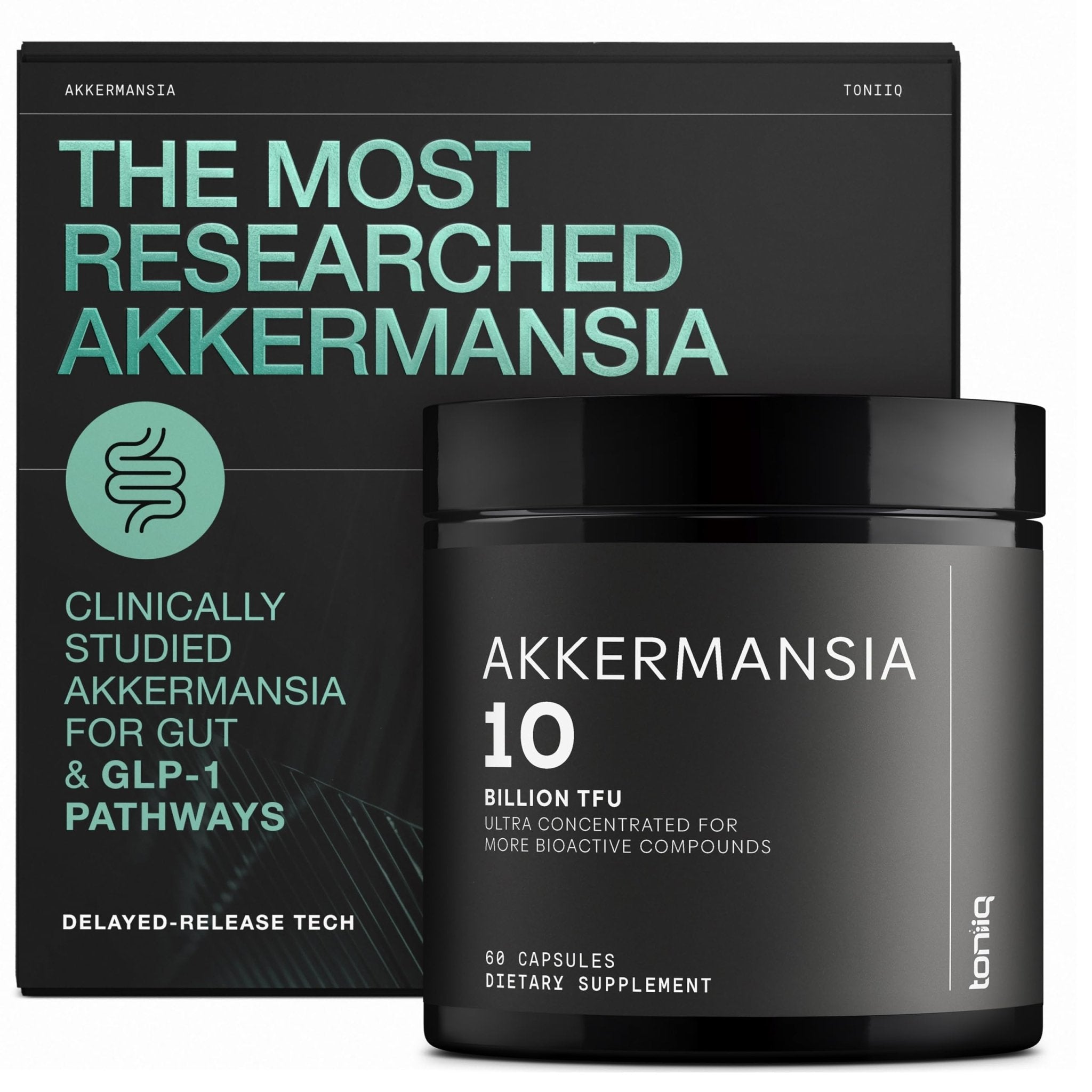 Toniiq Akkermansia Probiotic – 10 Billion TFU – Supports Gut Health & GLP-1 Activity - OzHealthStandard
