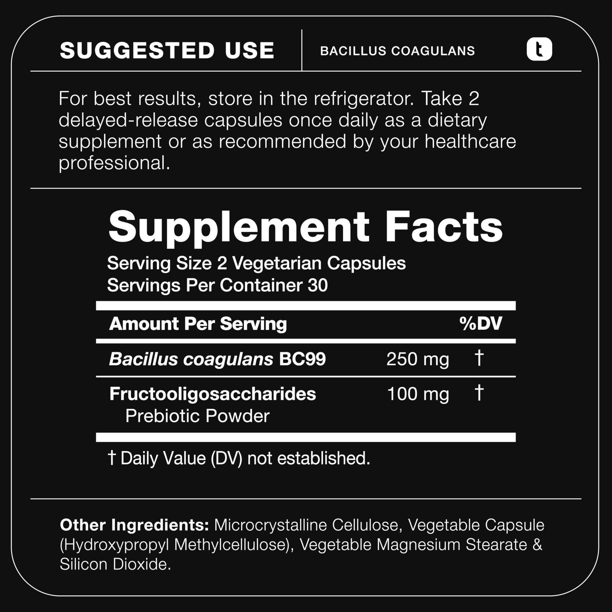 Toniiq Bacillus Coagulans Probiotic Supplement – Ultra High Strength 50 Billion CFU with FOS Prebiotic – Spore-Based Probiotic for Exceptional Stability – Third-Party Tested – 60 Capsules - OzHealthStandard