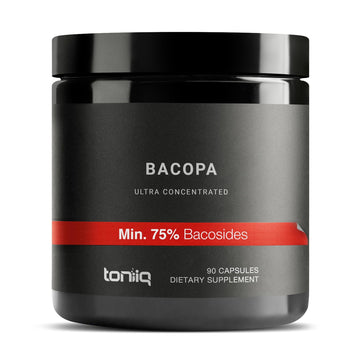 Toniiq Bacopa - Ultra High Potency 45:1 Extract with 75% Bacosides - Highly Concentrated - Third-Party Lab Tested - 90 Capsules - OzHealthStandard