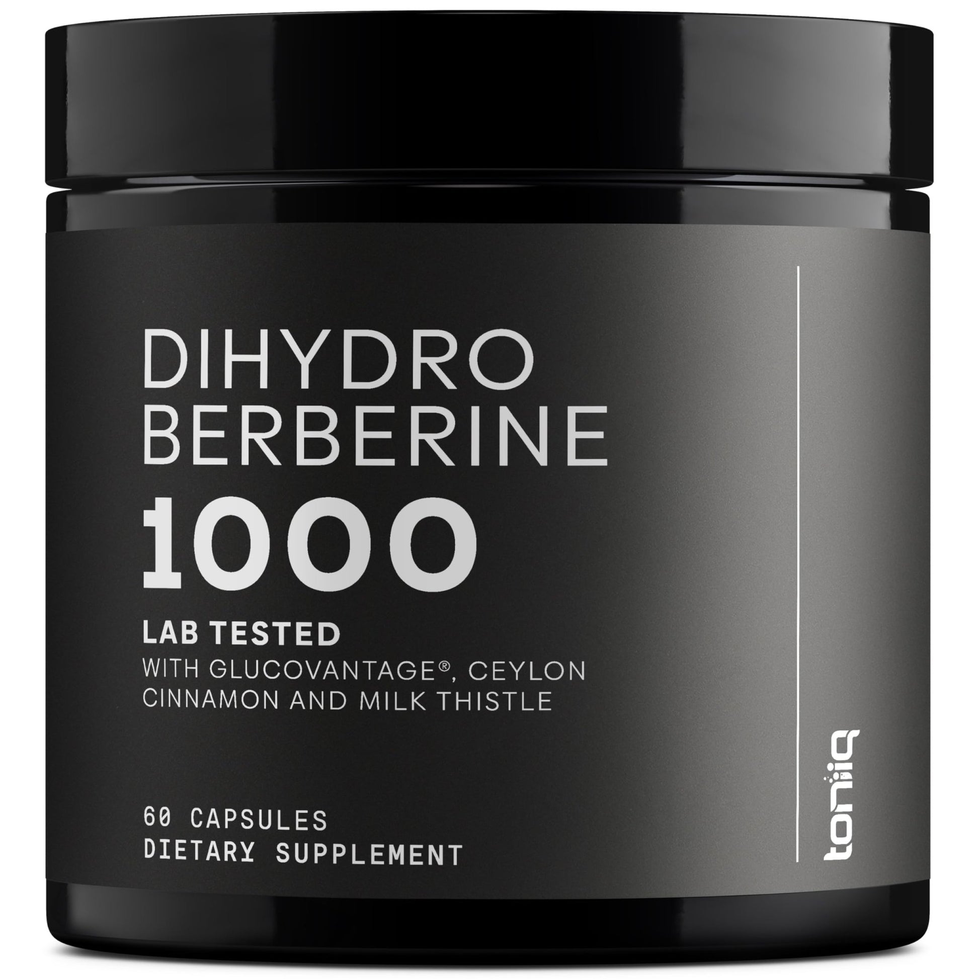 Toniiq Dihydroberberine Supplement - Ultra High Potency 1,000mg Formula with GlucoVantage, 10:1 Ceylon Cinnamon & 50:1 Milk Thistle - Third-Party Lab Tested - OzHealthStandard