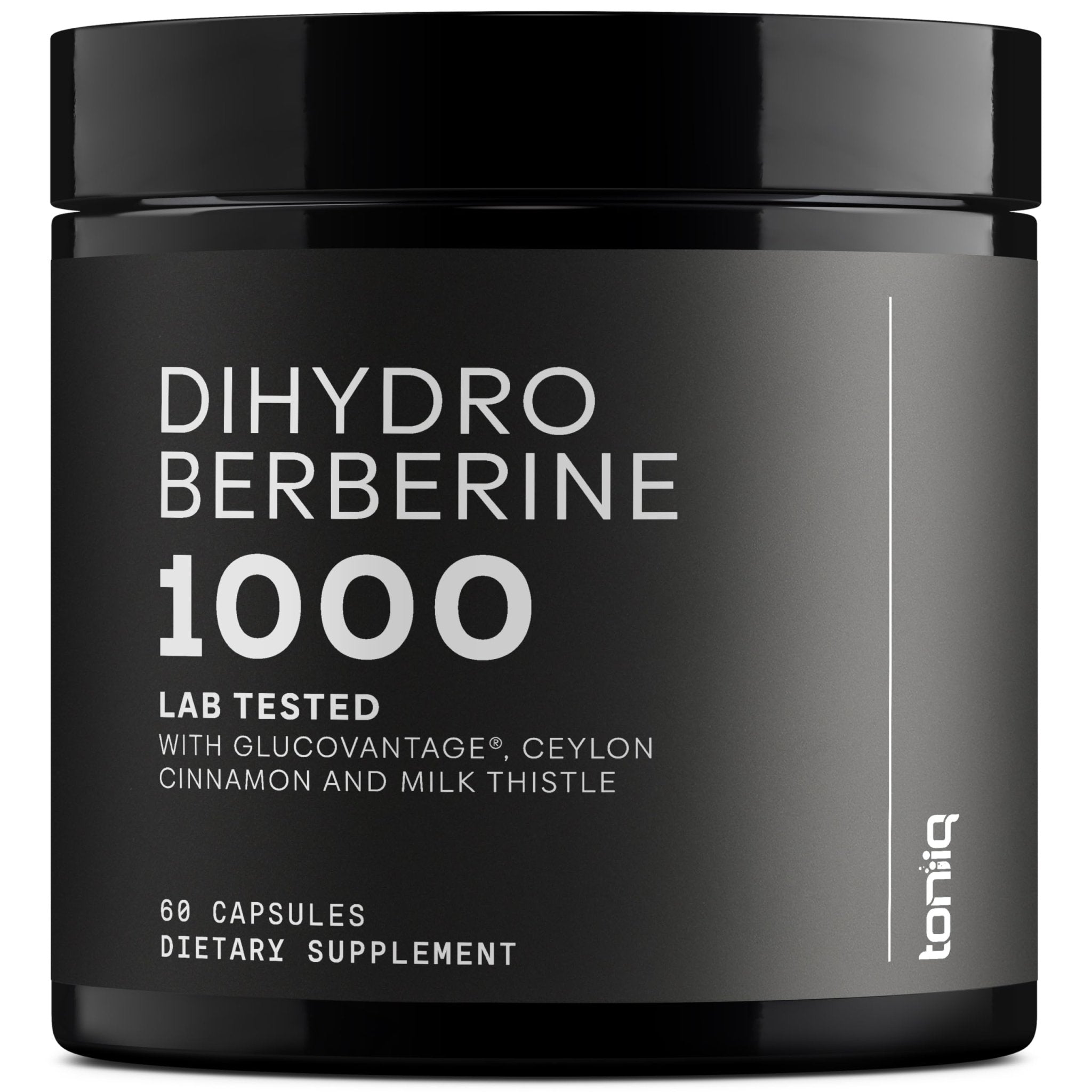 Toniiq Dihydroberberine Supplement - Ultra High Potency 1,000mg Formula with GlucoVantage, 10:1 Ceylon Cinnamon & 50:1 Milk Thistle - Third-Party Lab Tested - OzHealthStandard