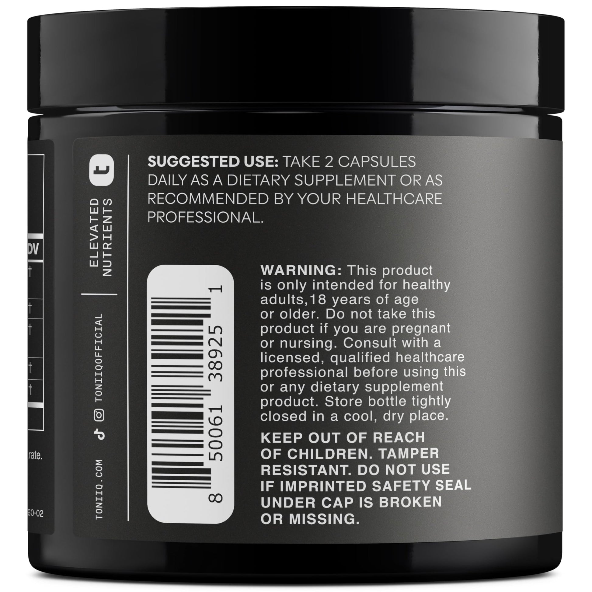 Toniiq Dihydroberberine Supplement - Ultra High Potency 1,000mg Formula with GlucoVantage, 10:1 Ceylon Cinnamon & 50:1 Milk Thistle - Third-Party Lab Tested - OzHealthStandard