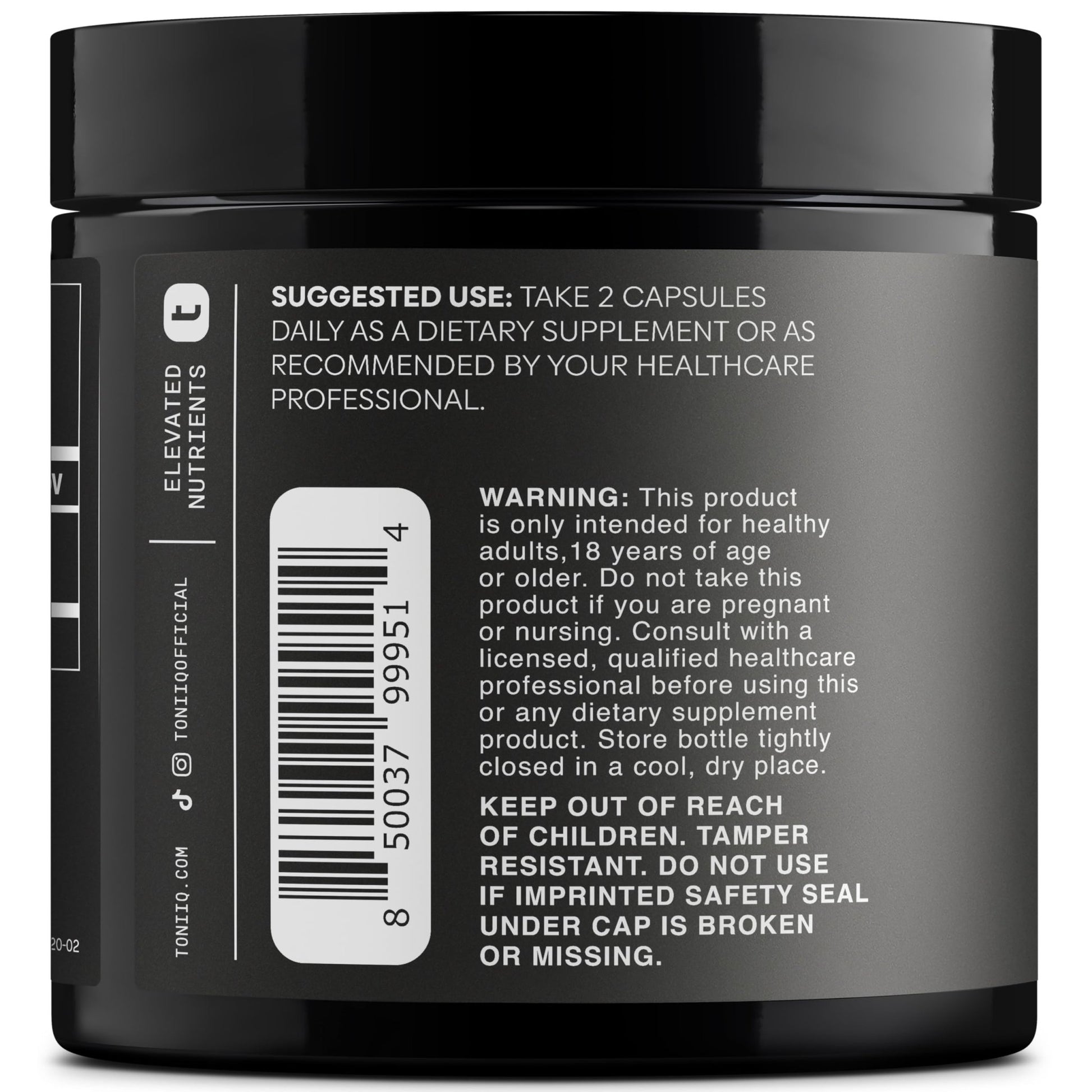 Toniiq Fadogia Agrestis - Ultra High Potency 30:1 Extract - 1200mg Per Serving - Highly Concentrated - Third-Party Lab Tested - 120 Capsules - OzHealthStandard