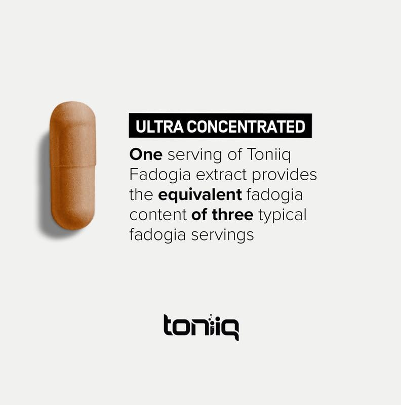 Toniiq Fadogia Agrestis - Ultra High Potency 30:1 Extract - 1200mg Per Serving - Highly Concentrated - Third-Party Lab Tested - 120 Capsules - OzHealthStandard