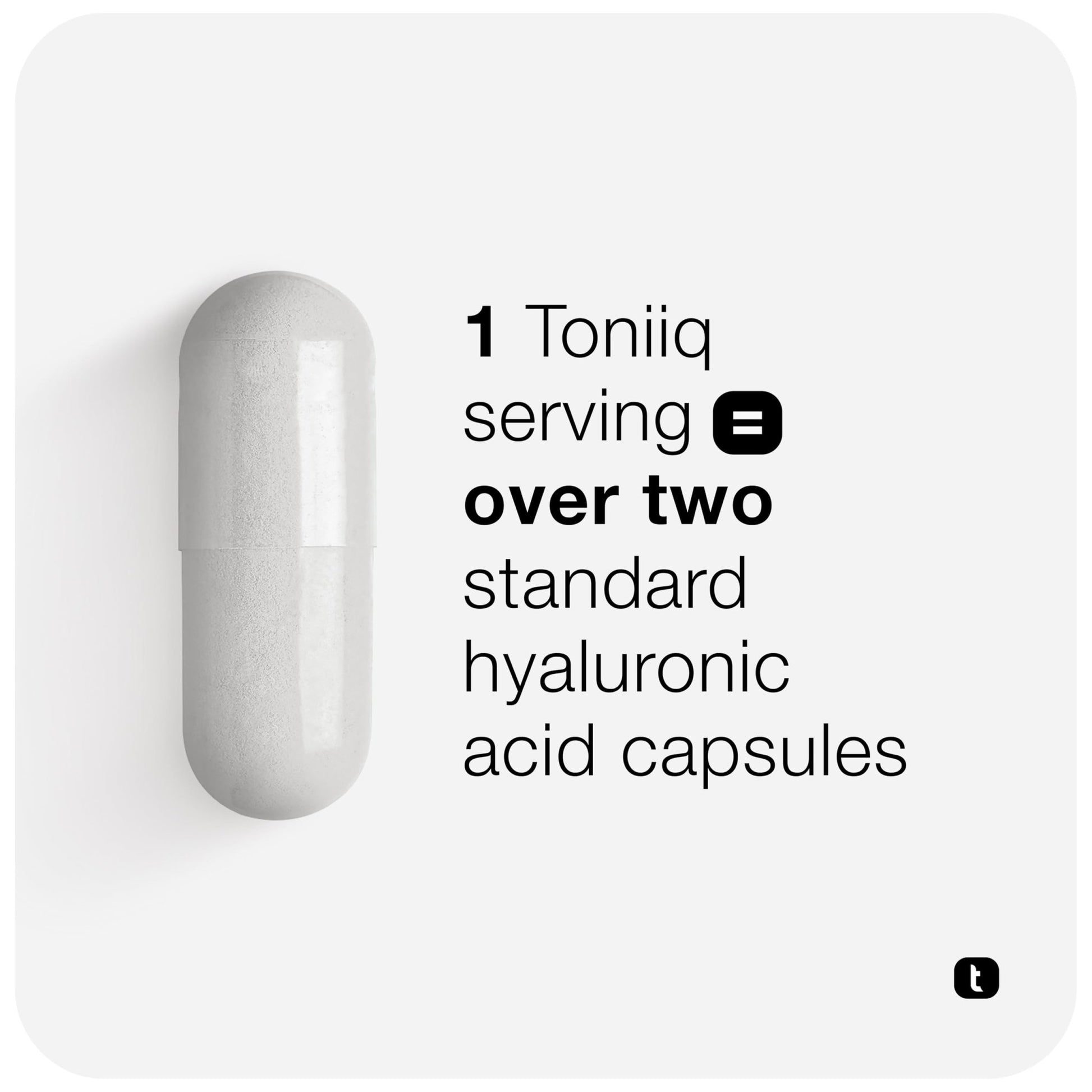 Toniiq Hyaluronic Acid Supplements – Lab Tested 95% Ultra High Purity – Fermented and Bioavailable with Vitamin C – Third Party Lab Tested – 180 Capsules - OzHealthStandard