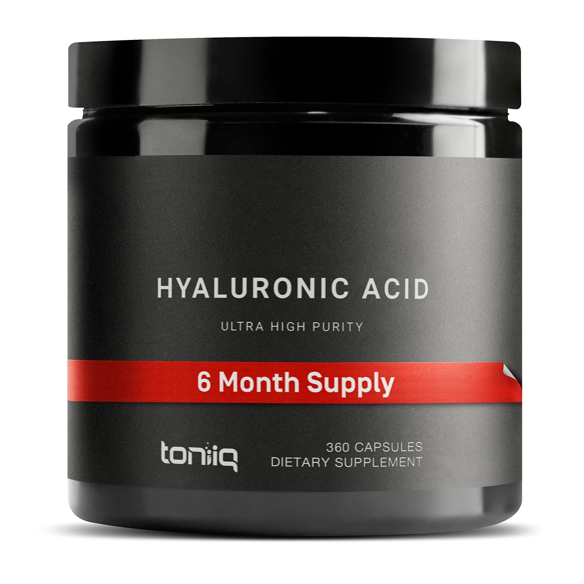 Toniiq Hyaluronic Acid Supplements – Lab Tested 95% Ultra High Purity – Fermented and Bioavailable with Vitamin C – Third Party Lab Tested – 360 Capsules - OzHealthStandard