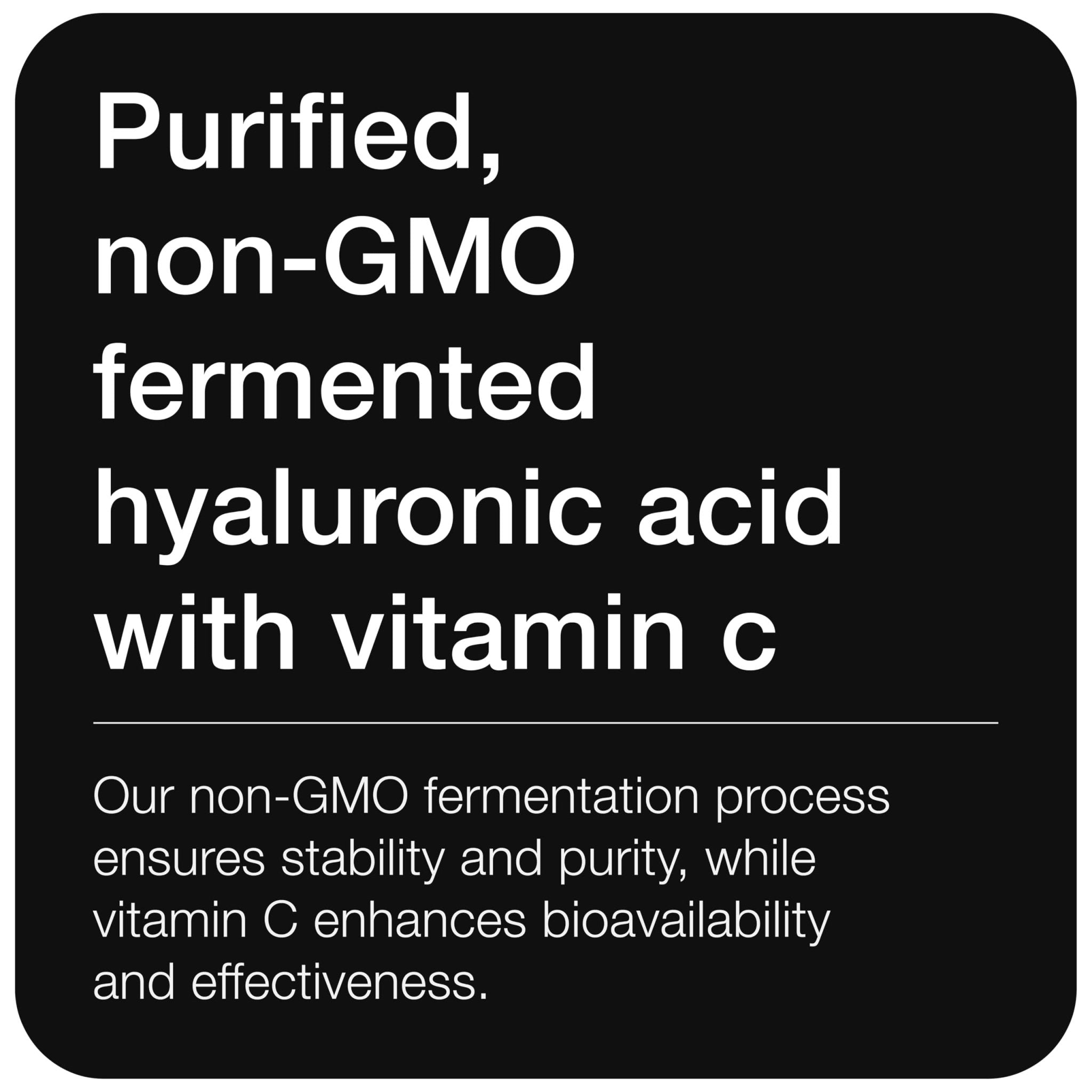Toniiq Hyaluronic Acid Supplements – Lab Tested 95% Ultra High Purity – Fermented and Bioavailable with Vitamin C – Third Party Lab Tested – 360 Capsules - OzHealthStandard