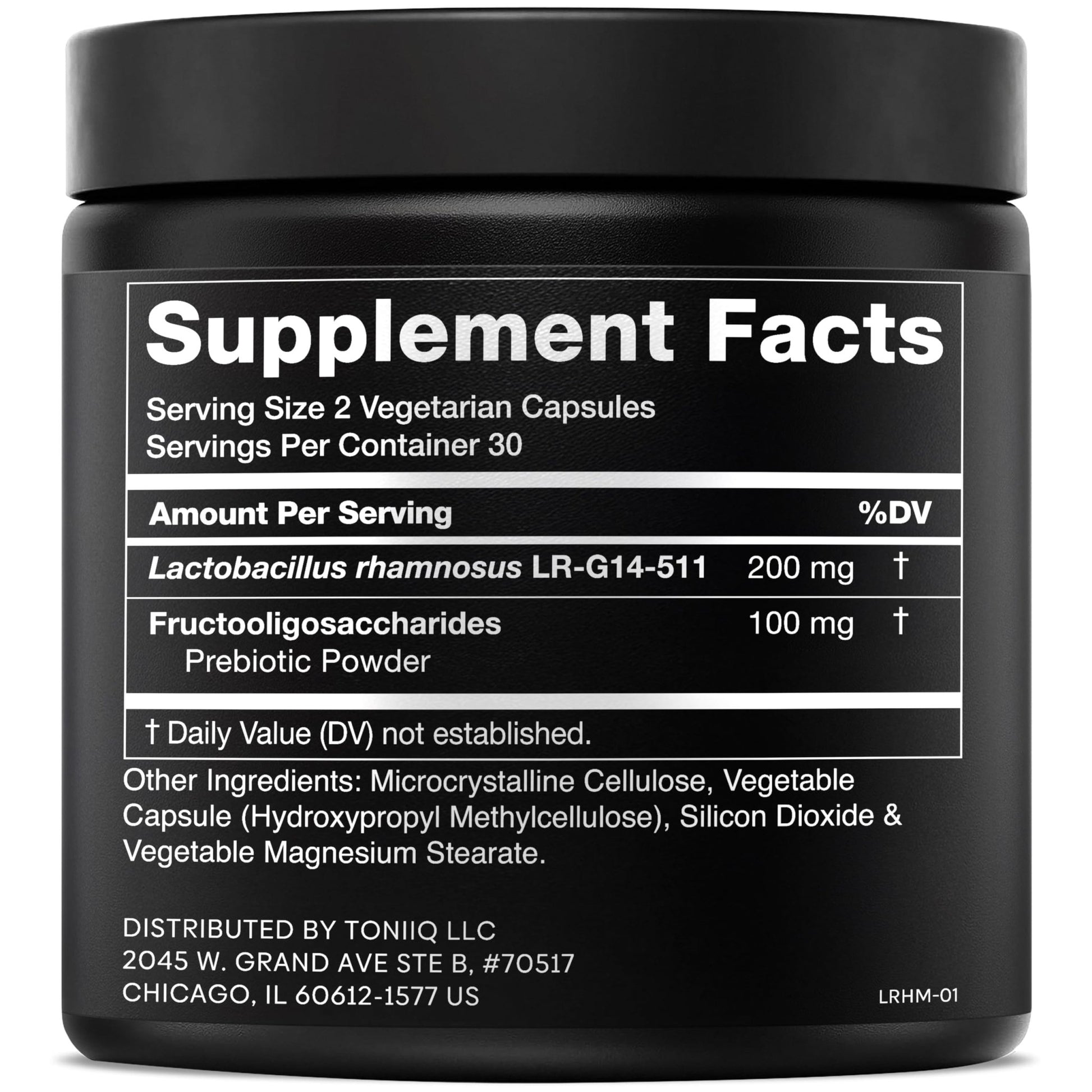Toniiq Lactobacillus Rhamnosus – Ultra High Strength 100B CFU with Prebiotic FOS – Delayed Release Capsules – Third-Party Lab Tested – 60 Capsules - OzHealthStandard