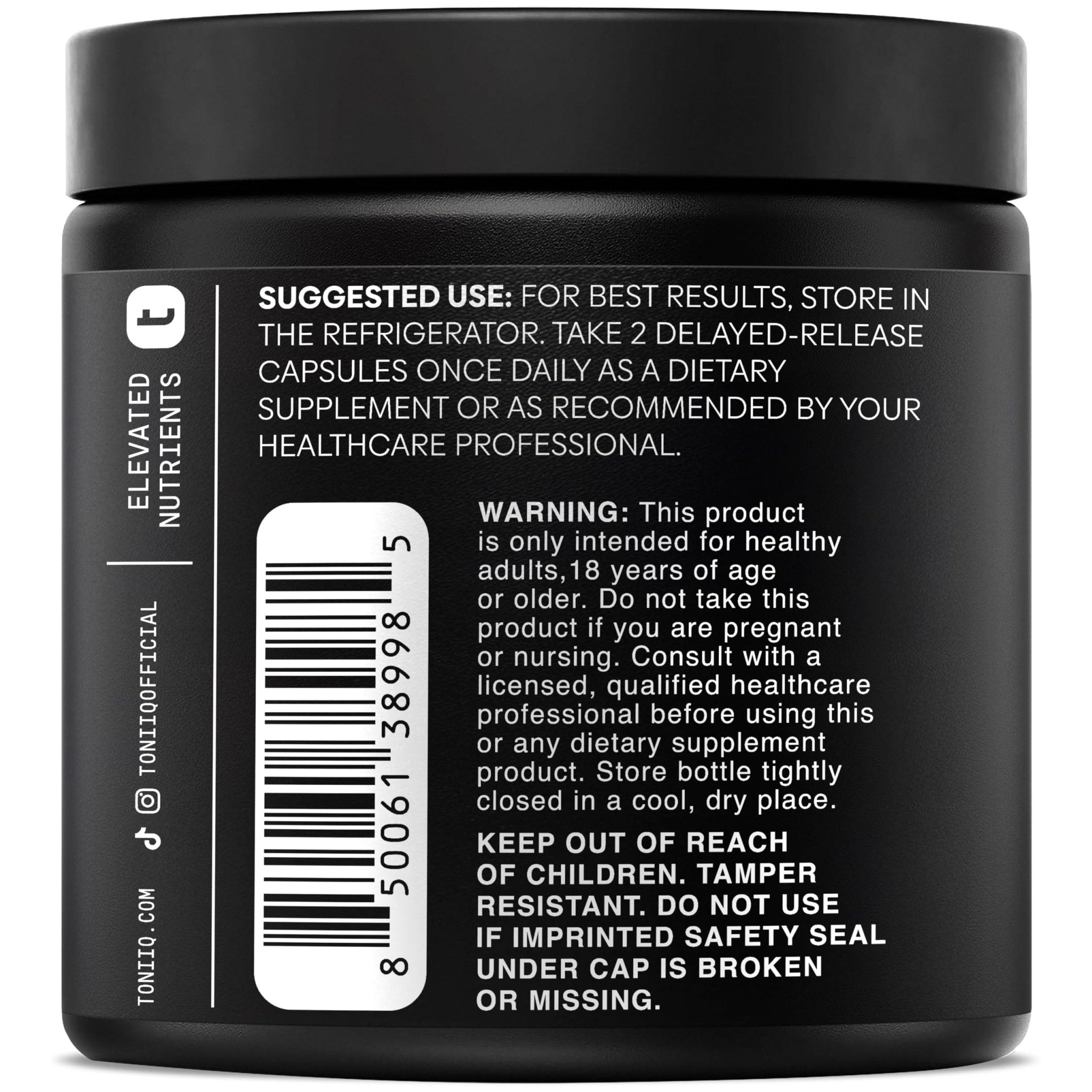 Toniiq Lactobacillus Rhamnosus – Ultra High Strength 100B CFU with Prebiotic FOS – Delayed Release Capsules – Third-Party Lab Tested – 60 Capsules - OzHealthStandard