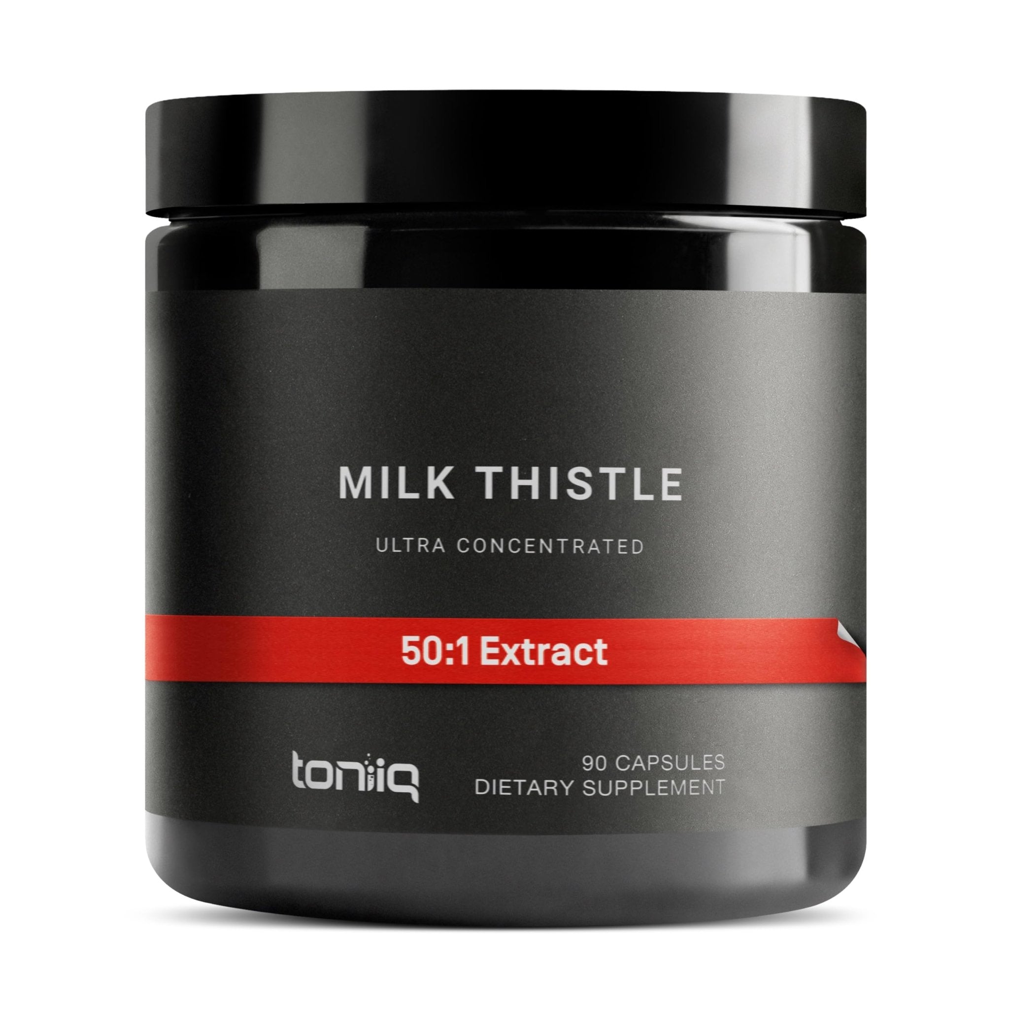 Toniiq Milk Thistle - Ultra High Potency 50:1 Extract with 80% Silymarin - Highly Concentrated - Third-Party Lab Tested - 90 Capsules - OzHealthStandard