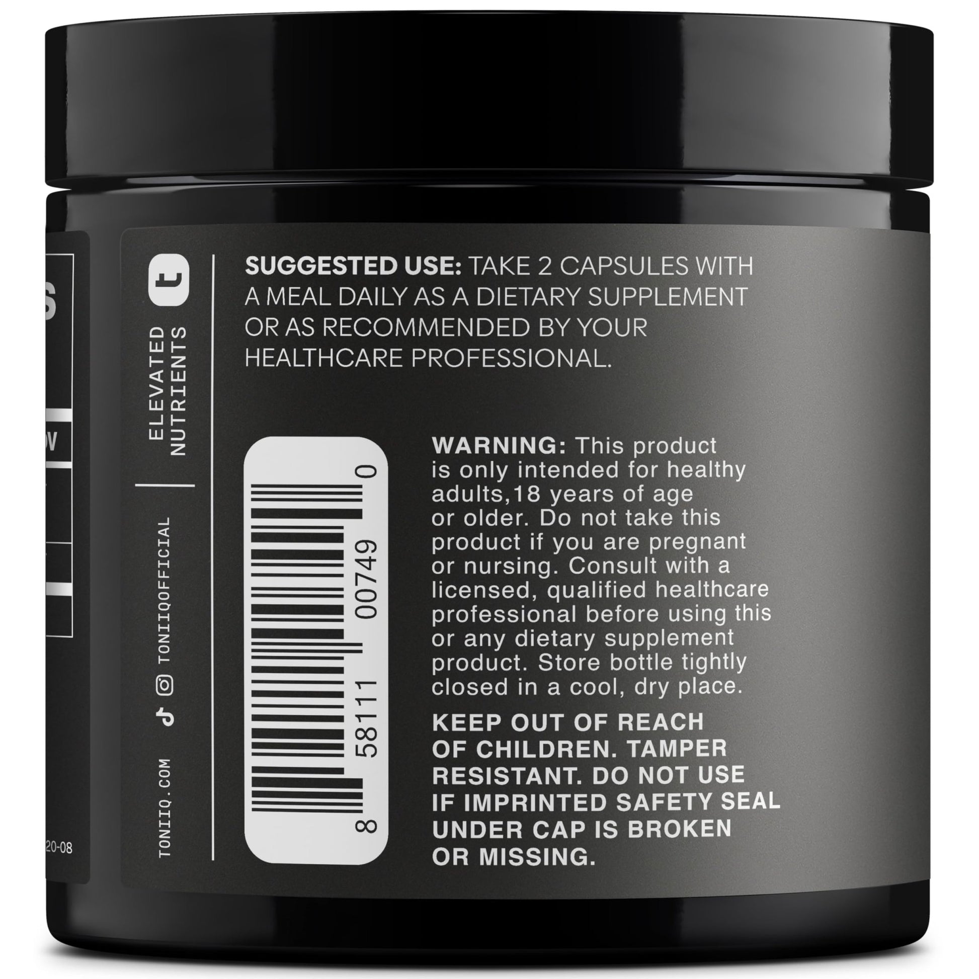 Toniiq Tribulus Terrestris for Men - Ultra High Potency 25:1 Extract with 95% Saponins - 1300mg Pure & Concentrated Formula - Third-Party Lab Tested for Purity & Quality - 120 Capsules - OzHealthStandard