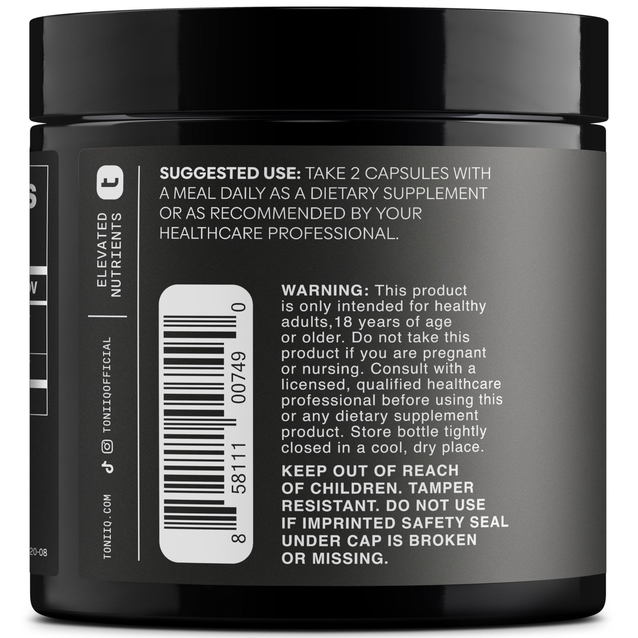 Toniiq Tribulus Terrestris for Men - Ultra High Potency 25:1 Extract with 95% Saponins - 1300mg Pure & Concentrated Formula - Third-Party Lab Tested for Purity & Quality - 120 Capsules - OzHealthStandard