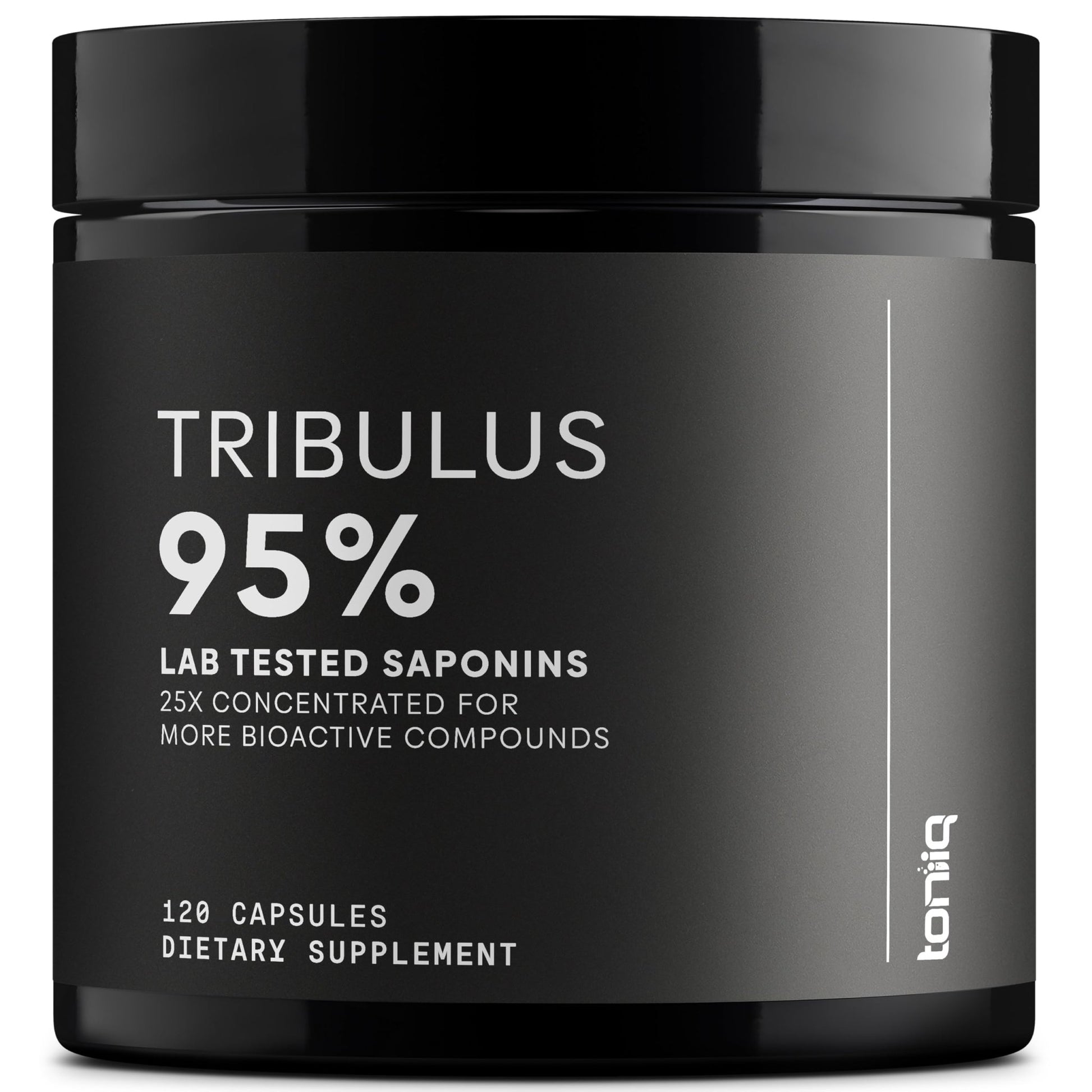 Toniiq Tribulus Terrestris for Men - Ultra High Potency 25:1 Extract with 95% Saponins - 1300mg Pure & Concentrated Formula - Third-Party Lab Tested for Purity & Quality - 120 Capsules - OzHealthStandard