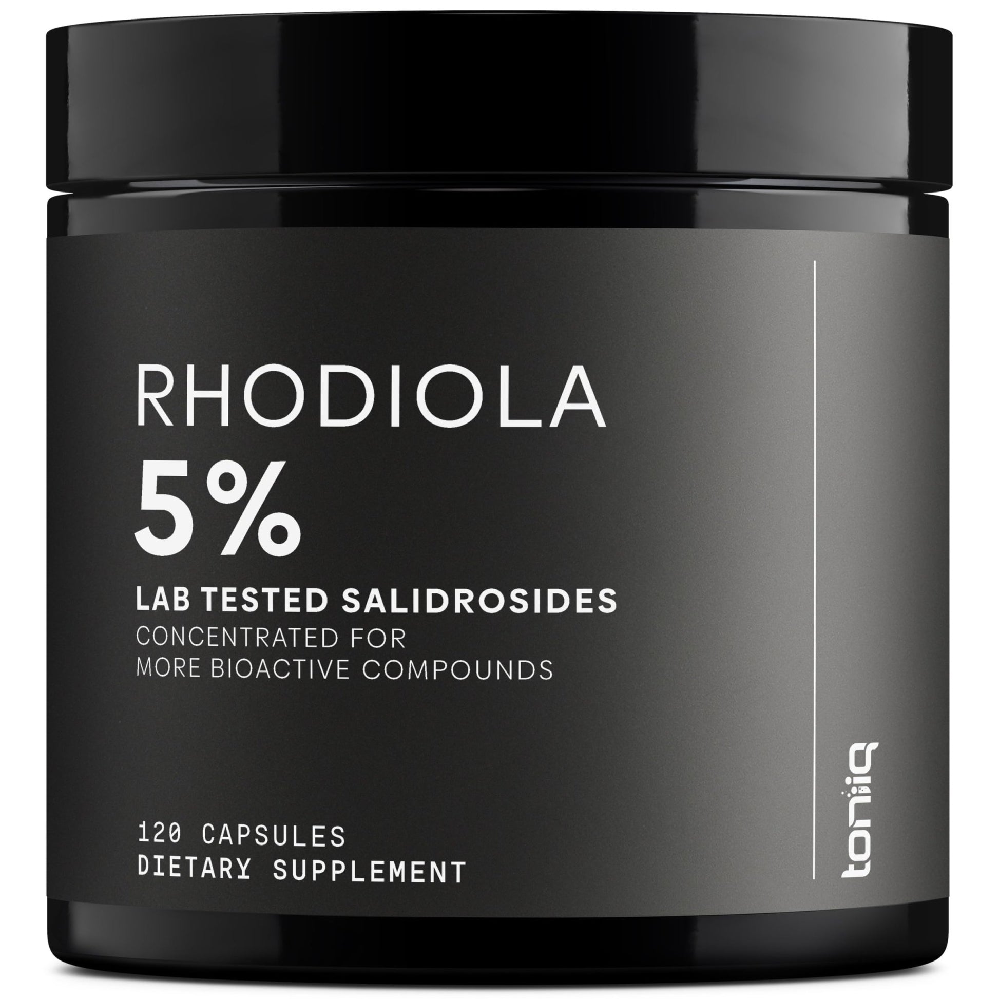 Toniiq Triple-Strength 600mg Rhodiola Rosea - 120 Capsules - 5% Salidroside Concentrated Extract - Highly Purified and Bioavailable - OzHealthStandard