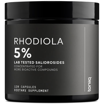 Toniiq Triple-Strength 600mg Rhodiola Rosea - 120 Capsules - 5% Salidroside Concentrated Extract - Highly Purified and Bioavailable - OzHealthStandard