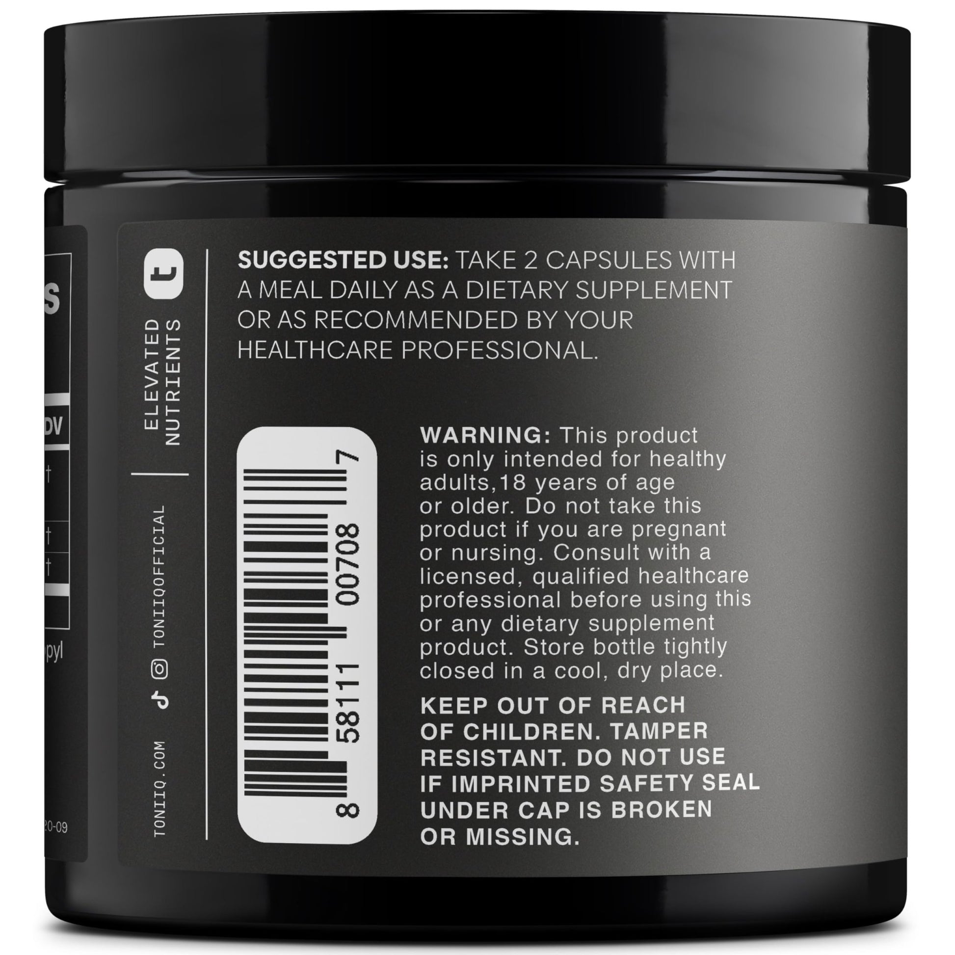 Toniiq Triple-Strength 600mg Rhodiola Rosea - 120 Capsules - 5% Salidroside Concentrated Extract - Highly Purified and Bioavailable - OzHealthStandard
