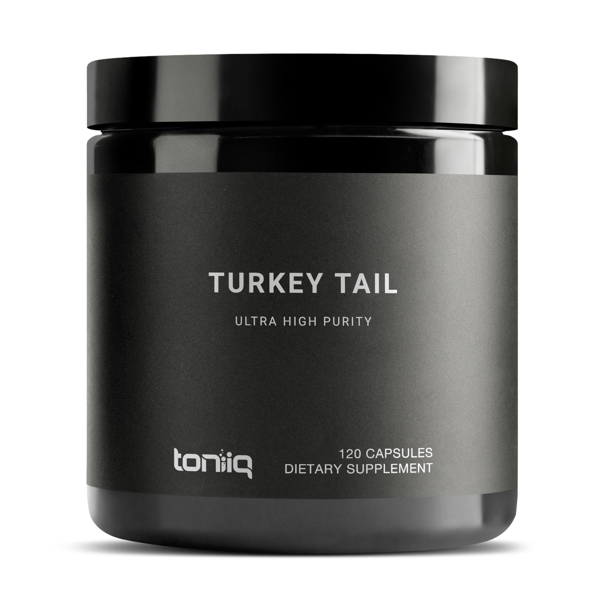 Toniiq Turkey Tail Mushroom Capsules - Ultra High Potency with 20% Beta Glucans - Highly Concentrated - Third-Party Lab Tested - 120 Capsules - OzHealthStandard