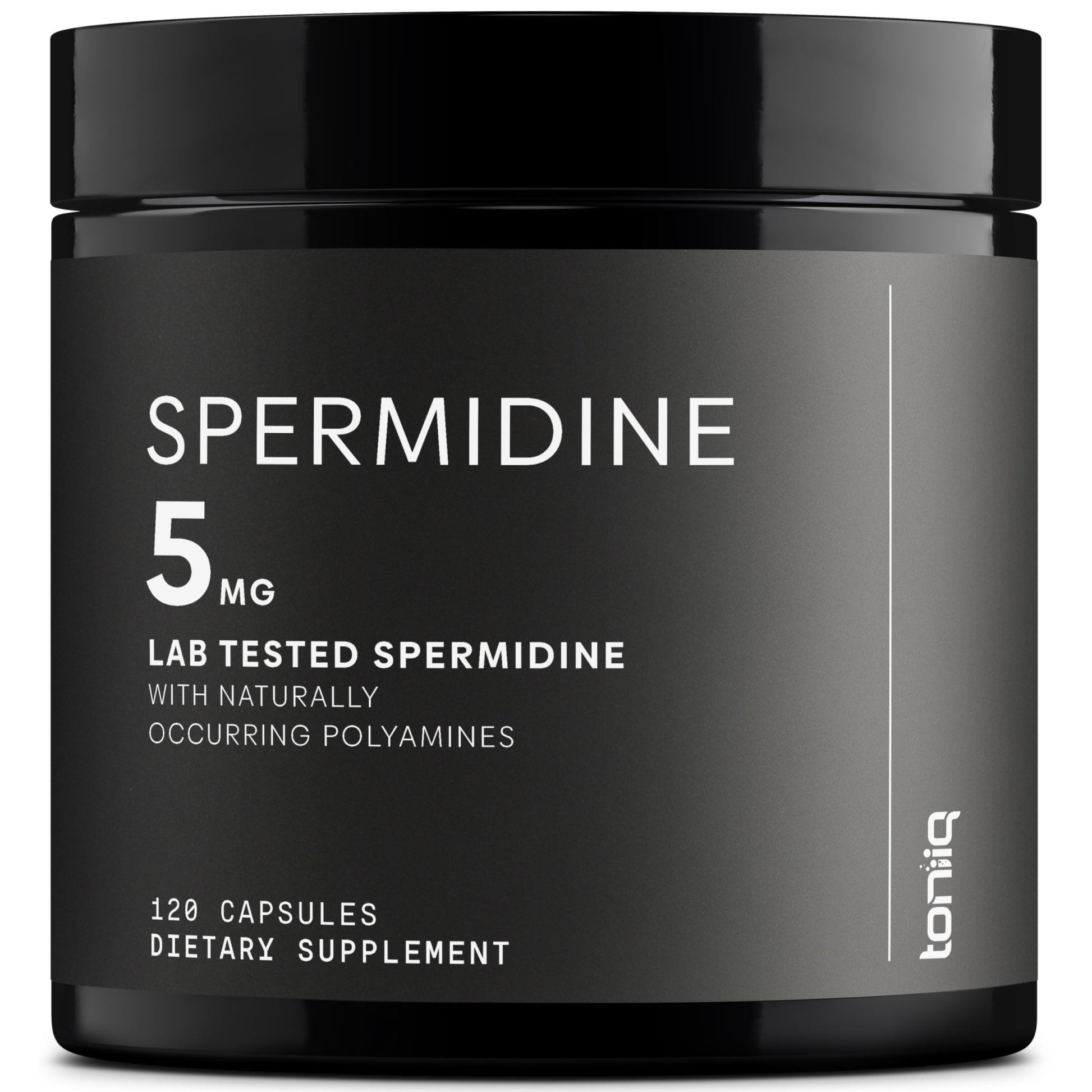 Toniiq Ultra Concentrated 500mg Spermidine Supplements for Men and Women - Non-Synthetic Spermidine Standardized to No Less Than 1% - 5mg per Serving Rice Germ Extract - OzHealthStandard