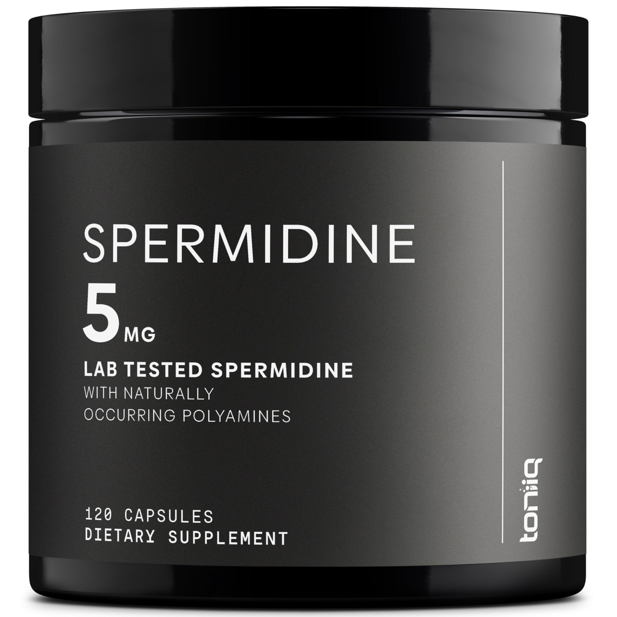 Toniiq Ultra Concentrated 500mg Spermidine Supplements for Men and Women - Non-Synthetic Spermidine Standardized to No Less Than 1% - 5mg per Serving Rice Germ Extract - OzHealthStandard
