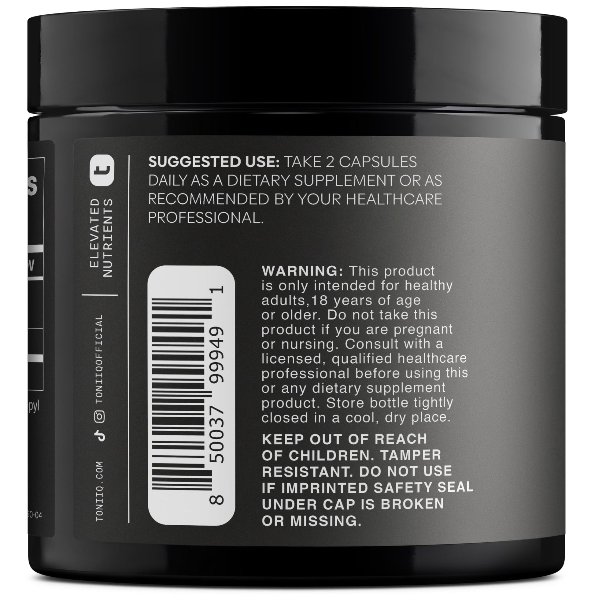 Toniiq Ultra High Purity Fisetin 500mg - 98%+ Higly Purified & Bioavailable Fisetin Supplement with MCT Oil for Absorption - Third-Party Tested Senolytic Supplements for Aging Support - 60 Capsules - OzHealthStandard