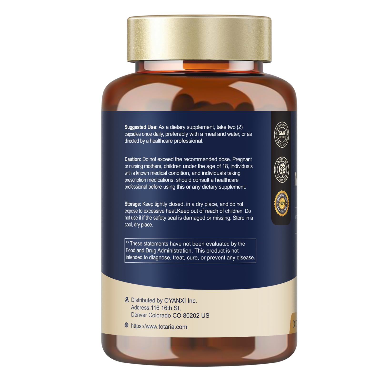 Totaria C-ognitive with Caffeine Pills, L-Tyrosine, Alpha GPC, Ginkgo Biloba, Bacopa Monnieri Brain Supplement for Memory and Focus, Brain Nootropic Support - Non-GMO, Gluten Free (2 Packs) - OzHealthStandard