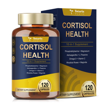 Totaria Cortisol Supplement with Ashwagandha,Magnesium,Rhodiola Rosea,L Theanine,Hormone Balance for Women 120 Vegan Capsules (Pack of 1) - OzHealthStandard