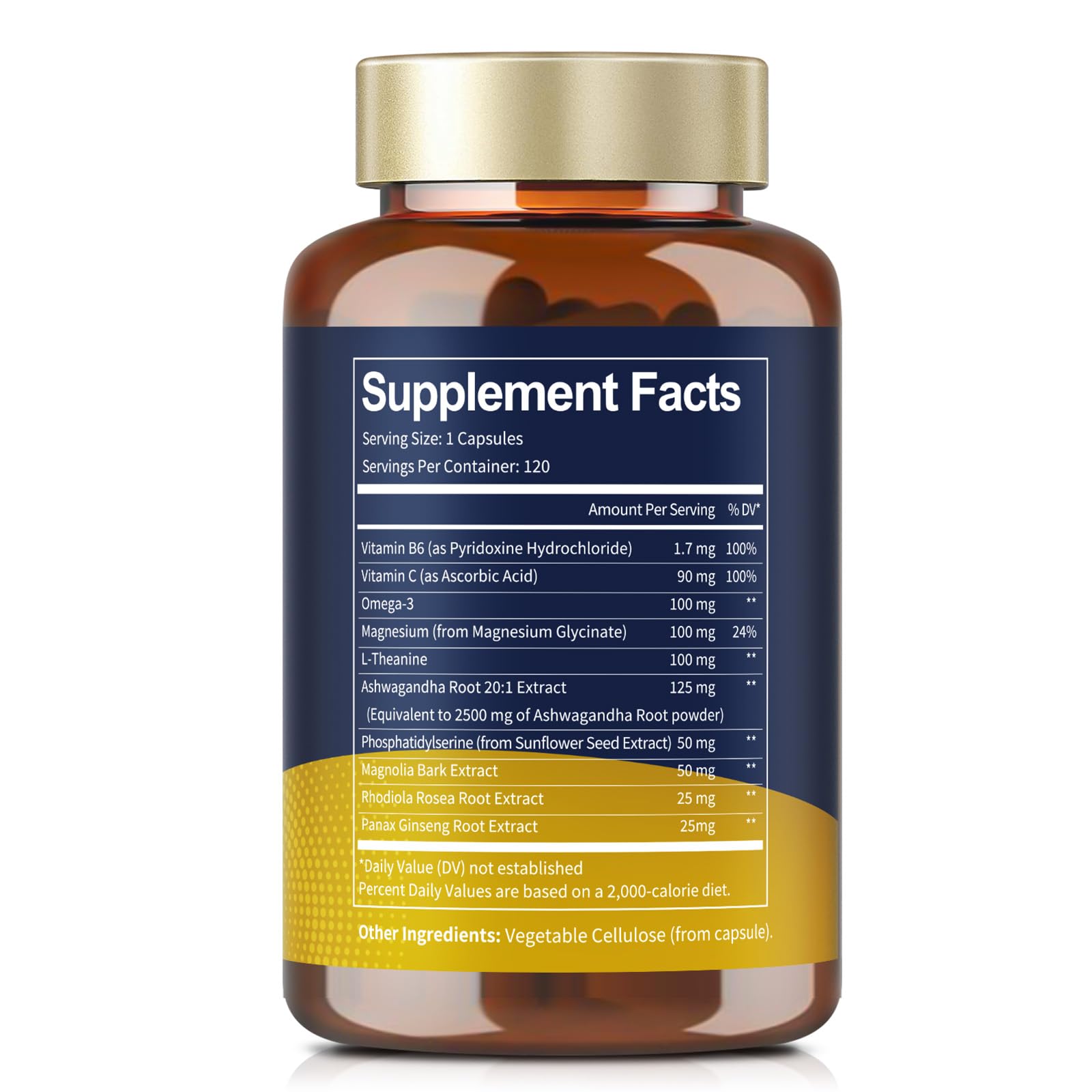 Totaria Cortisol Supplement with Ashwagandha,Magnesium,Rhodiola Rosea,L Theanine,Hormone Balance for Women 120 Vegan Capsules (Pack of 1) - OzHealthStandard