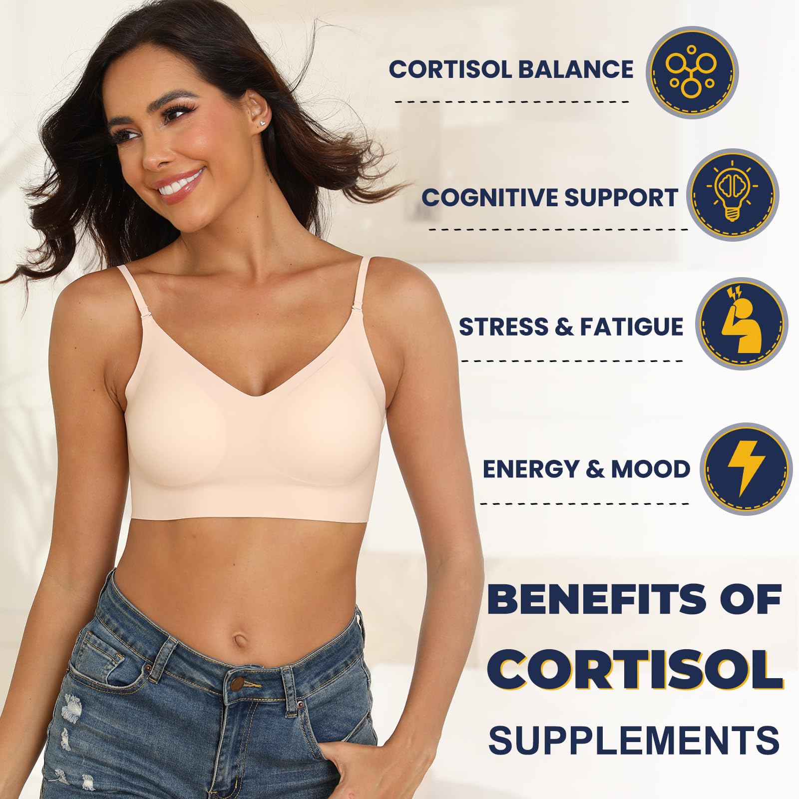 Totaria Cortisol Supplement with Ashwagandha,Magnesium,Rhodiola Rosea,L Theanine,Hormone Balance for Women 120 Vegan Capsules (Pack of 1) - OzHealthStandard