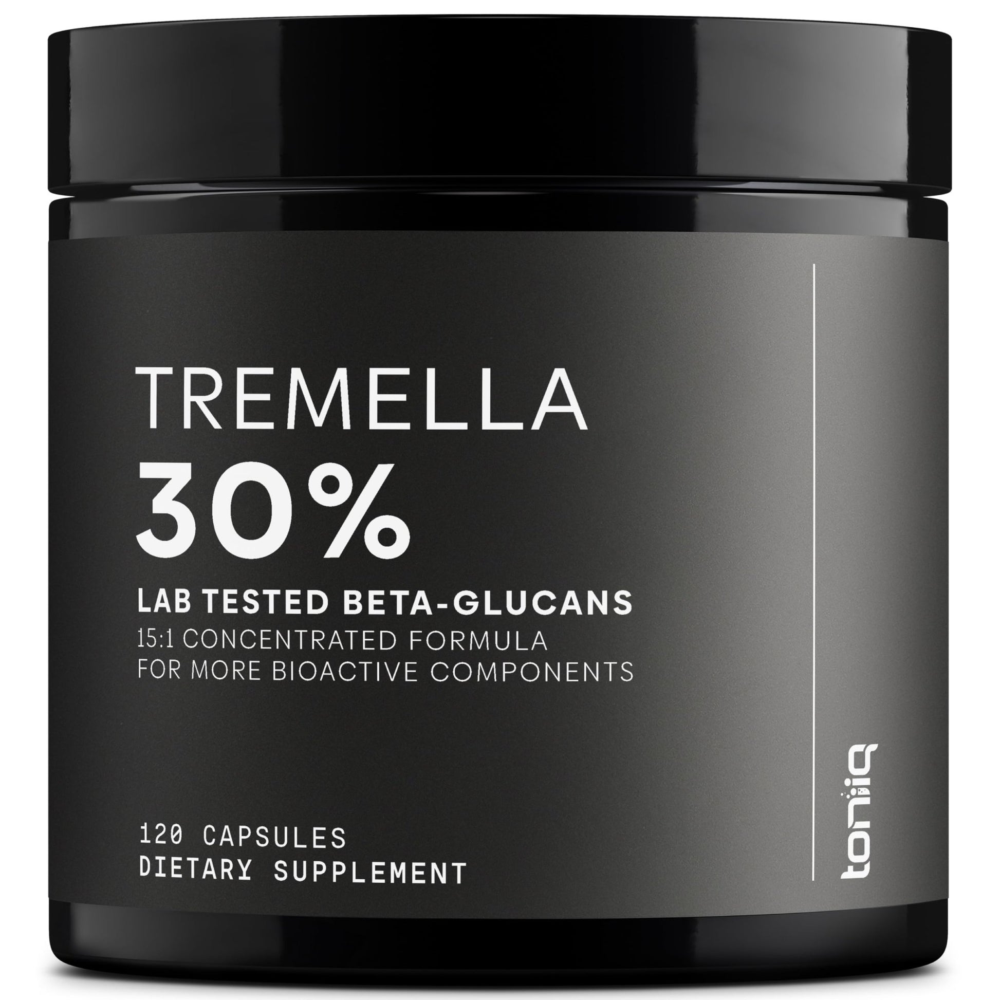 Tremella Mushroom Ultra High Potency 15:1 Extract with 30% Beta Glucans - Pure & Concentrated Formula - Third-Party Lab Tested for Purity & Quality - 120 Capsules - OzHealthStandard