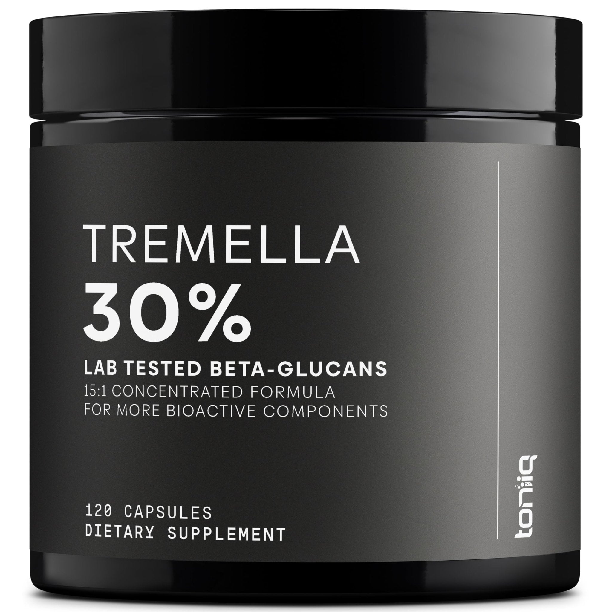 Tremella Mushroom Ultra High Potency 15:1 Extract with 30% Beta Glucans - Pure & Concentrated Formula - Third-Party Lab Tested for Purity & Quality - 120 Capsules - OzHealthStandard