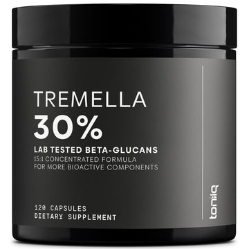 Tremella Mushroom Ultra High Potency 15:1 Extract with 30% Beta Glucans - Pure & Concentrated Formula - Third-Party Lab Tested for Purity & Quality - 120 Capsules - OzHealthStandard