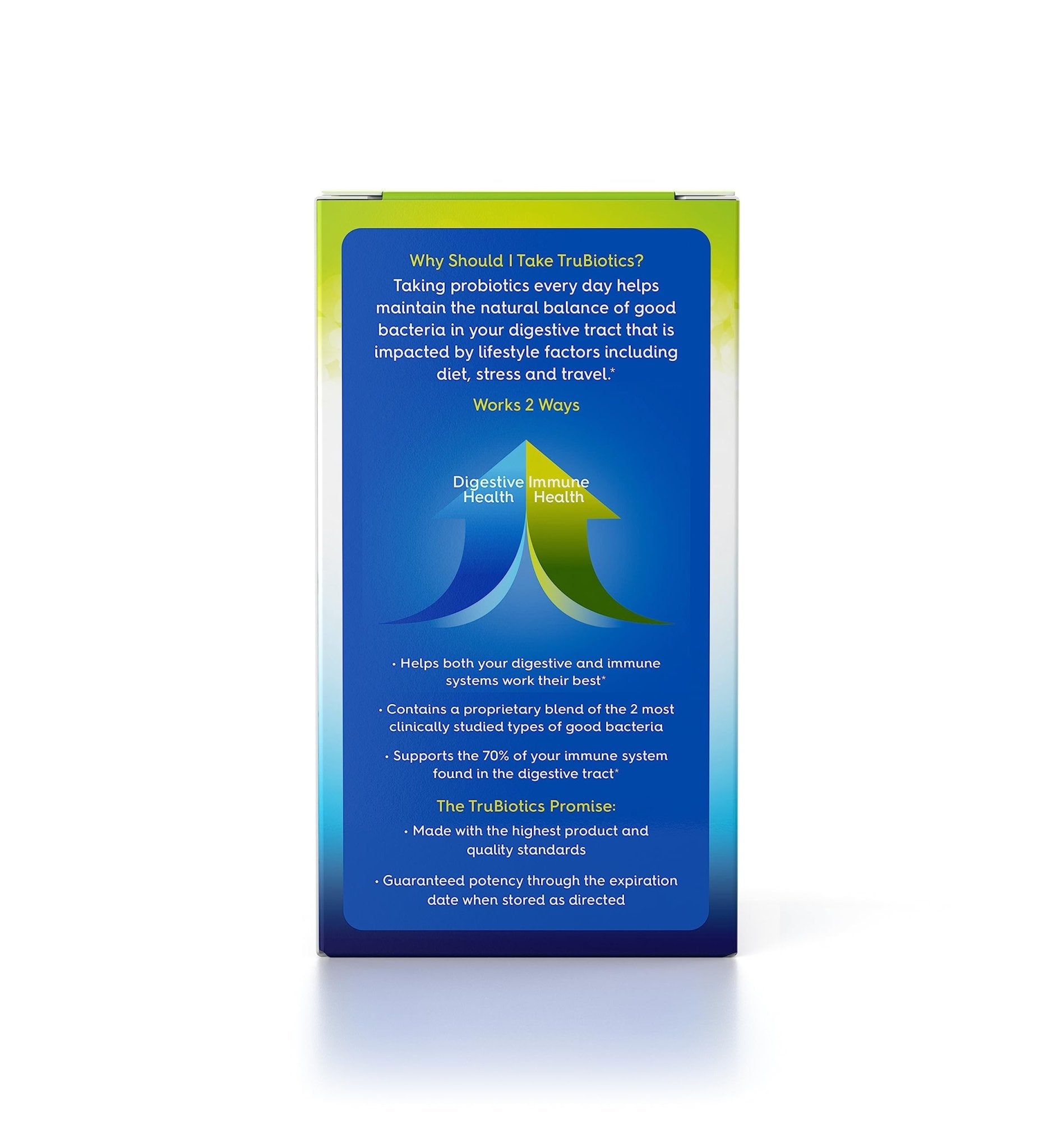 TruBiotics Probiotics for Digestive & Immune Health, Supports Regularity & Helps Relieve Abdominal Discomfort, Gas & Bloating, 2 Clinically Studied Probiotic Strains, Plus Prebiotics, 30 Capsules - OzHealthStandard