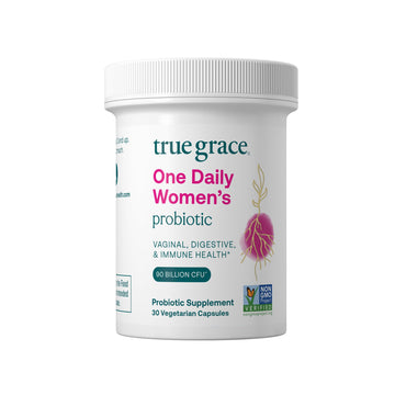 True Grace One Daily Women’s Probiotic - 30 Vegetarian Capsules - 90 Billion CFU - Digestive, Vaginal & Immune Health - Gluten & Soy Free - OzHealthStandard