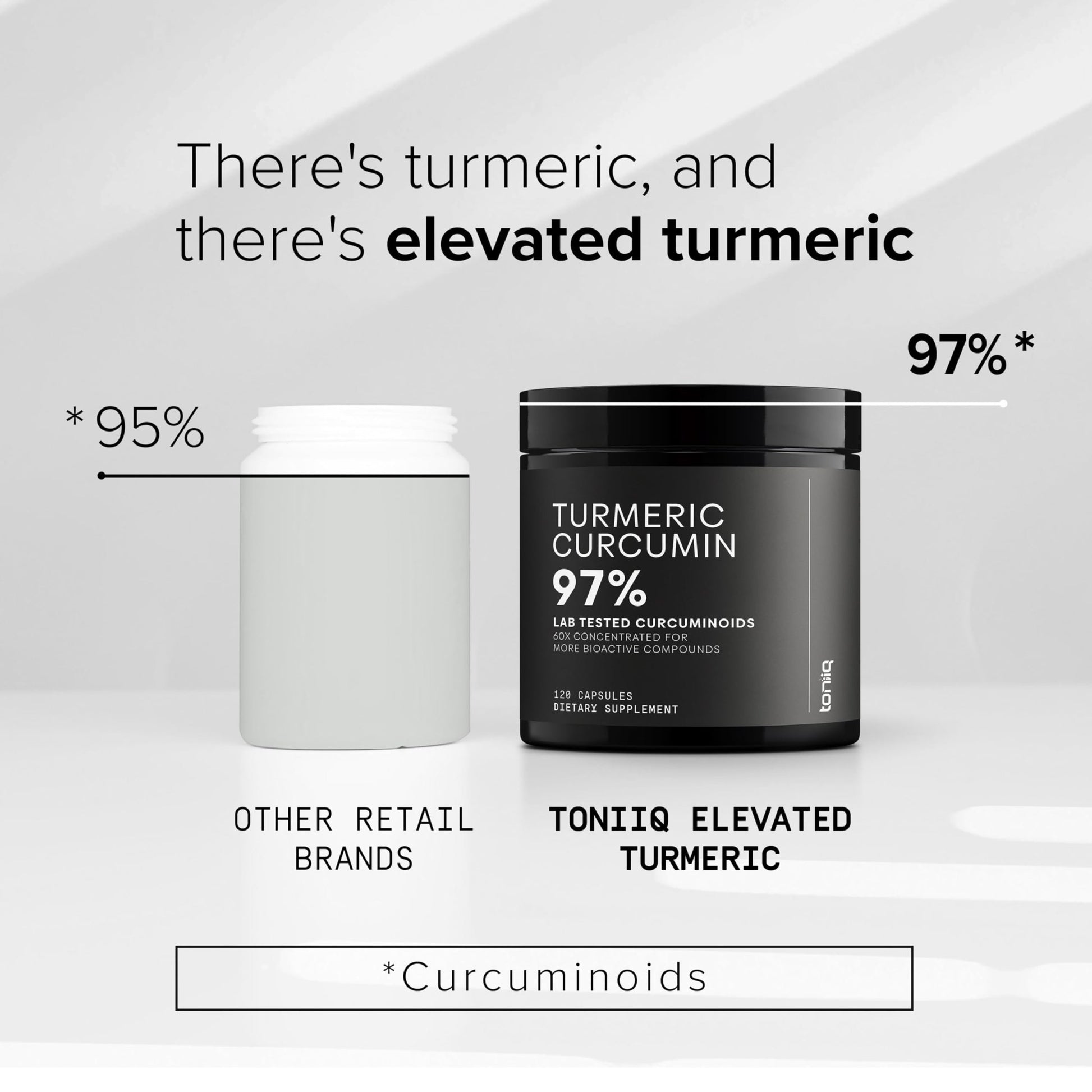 Turmeric Curcumin - Ultra High Potency 60:1 Extract with 97% Curcuminoids - 1200mg Per Serving - Black Pepper & MCT Oil for Enhanced Absorption - Third-Party Lab Tested - 120 Capsules - OzHealthStandard