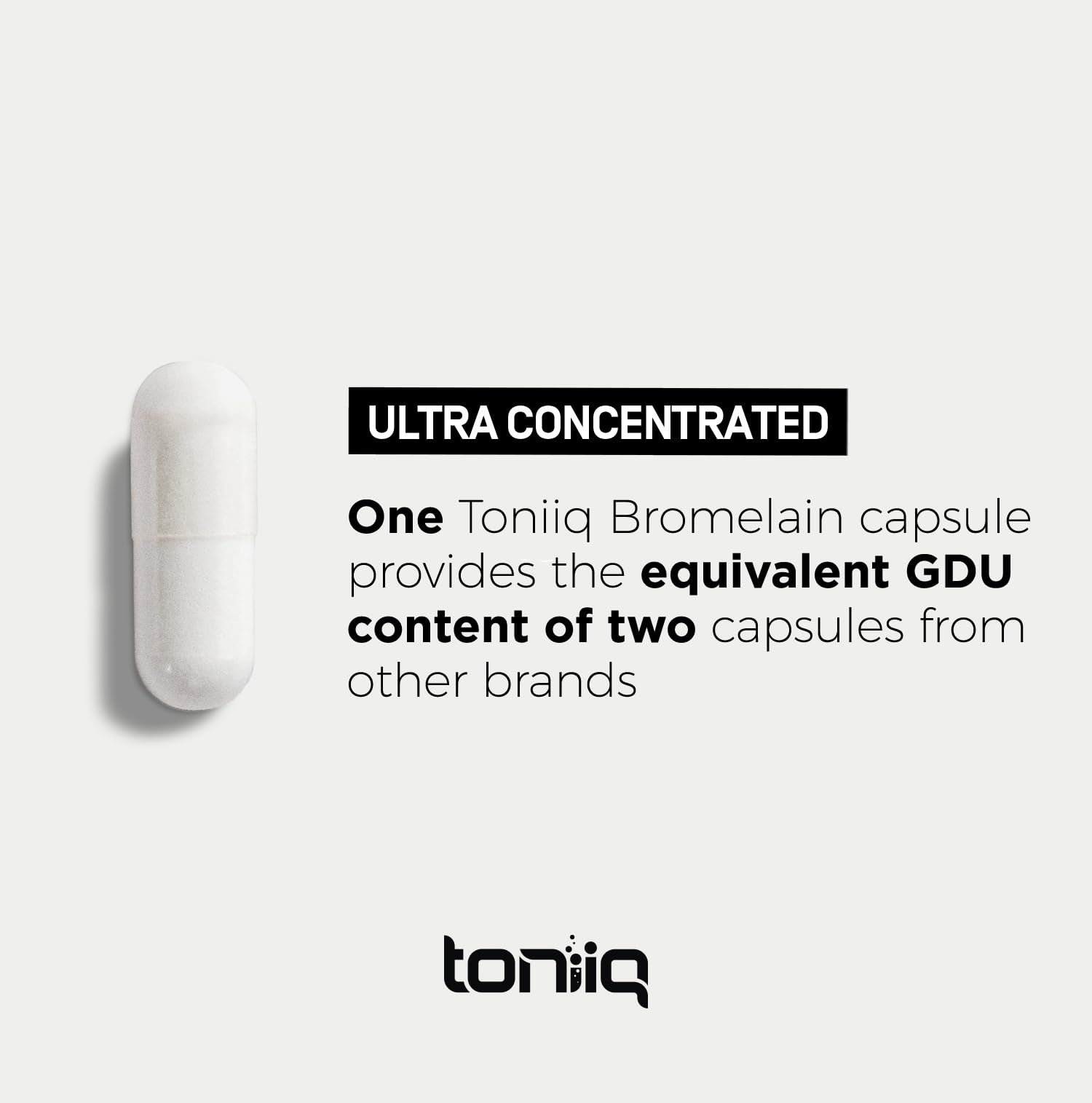 Ultra High Strength Bromelain 500mg - 3600 GDU/Gram - Highly Concentrated and Bioavailable - Third-Party Tested Formula - 120 Vegetarian Capsules - 120 Servings Per Container - Bromelain Supplement - OzHealthStandard