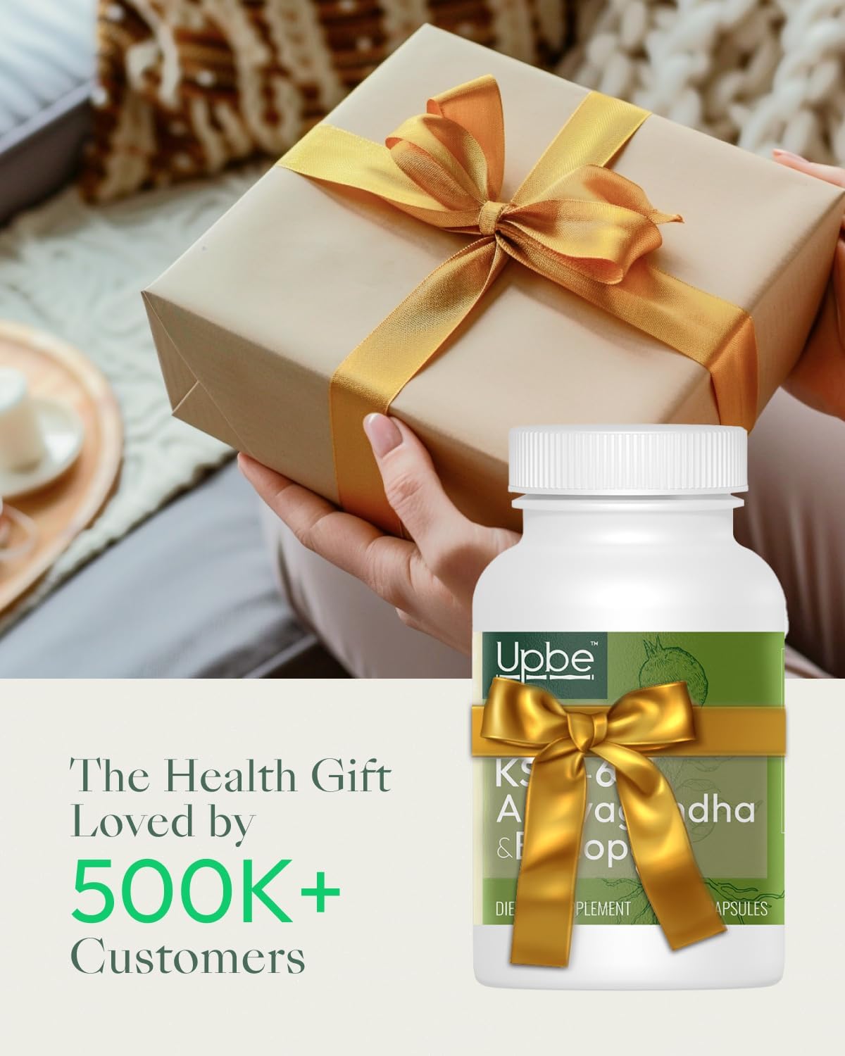 Upbe Ashwagandha Supplements for Women & Men - KSM-66® with Bacopa & Milk Thistle, 60 Vegan Capsules - Stress Relief, Mood, Cortisol Support, Extra Strength Ashwagandha Capsules - OzHealthStandard