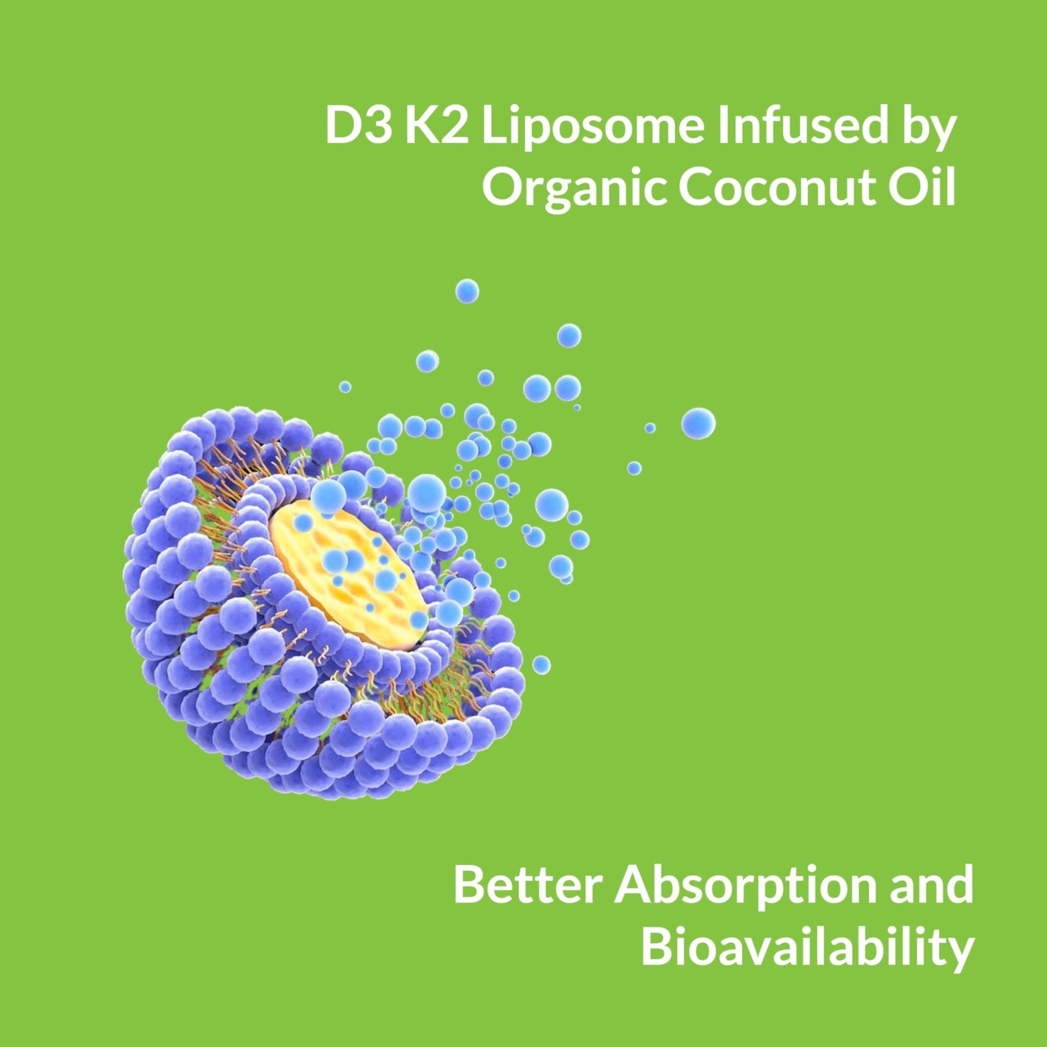 UpNourish Liposomal D3 K2 Vitamin 10000 IU D3 and K2 MK-7 200 mcg - 180 Vitamin D3 k2 (Vitamina D3 con K2) Mini Softgels - Easy to Swallow K2 D3 Vitamin - OzHealthStandard