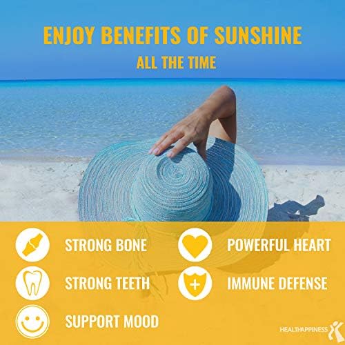 UpNourish Liposomal Vitamin D3 5000 IU Softgels - 1 Year Supply | Organic Coconut Oil Infused Vitamin D Supplements - Support Bone, Dental, Heart, Mood & Immune Health - Non GMO Gluten Free - 365 ct - OzHealthStandard