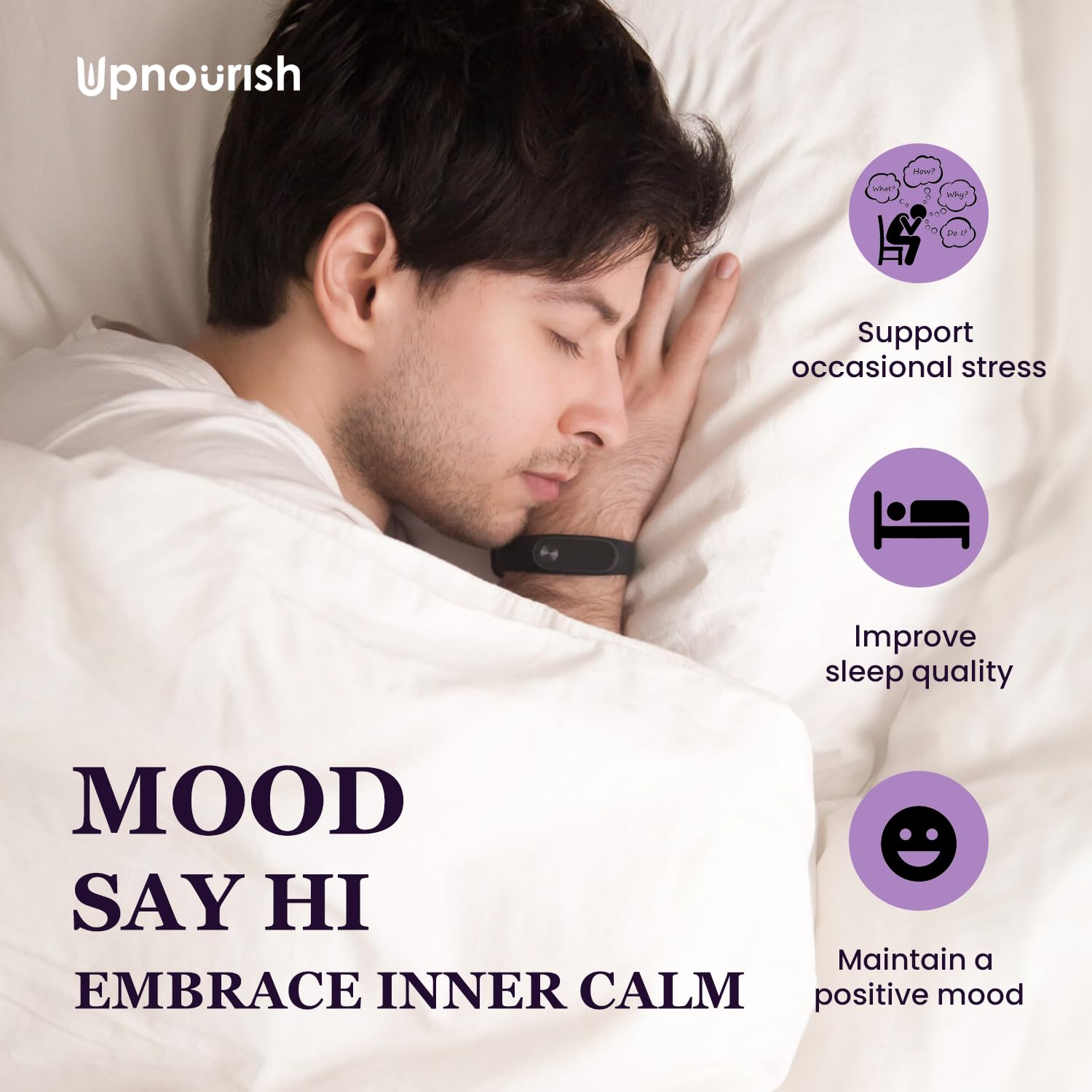 UpNourish Organic Ashwagandha Saffron Supplements with Probiotics - Stress Relief, Mood Enhancer, Calm Happy Pills Support Fatigue Focus Clarity with L-Theanine, Rhodiola, 30 Vegan Capsules - OzHealthStandard