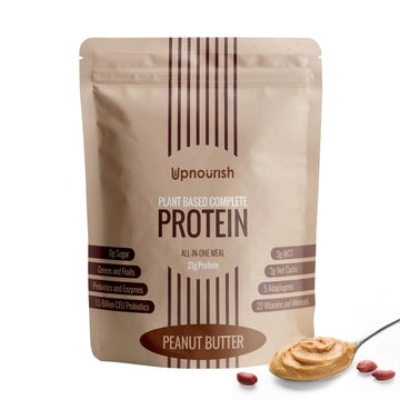 UpNourish Peanut Butter Vegan Protein Powder 54 Superfoods Powder,1.5 Billion CFU Probiotics 21g Plant Based Protein,No Sugar No Dairy No GMO Dairy Free,Meal Replacement Shake Keto-Friendly Low-Carb Diet,15 Servings - OzHealthStandard
