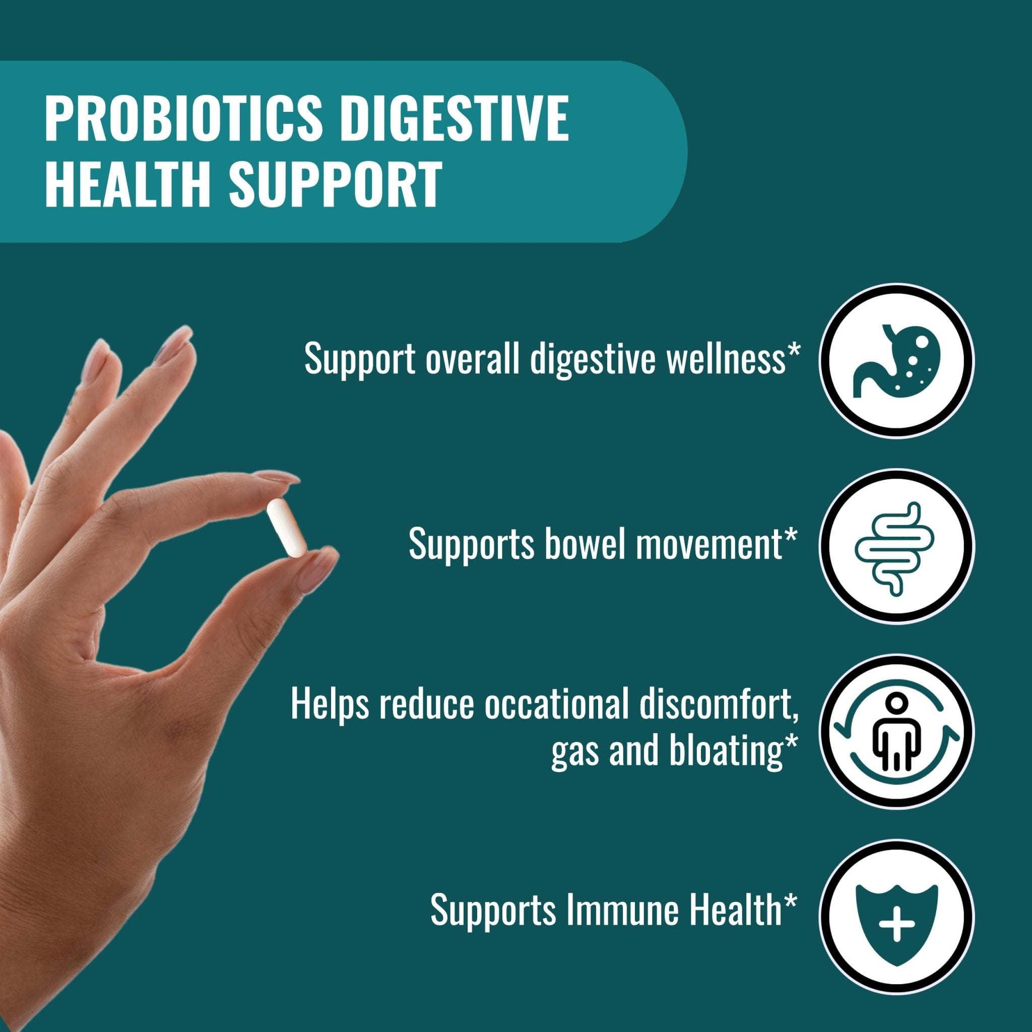 UpNourish Probiotics - 200 Billion CFUs for Men and Women, 15 Clinically Studied Strains, Prebiotics & Enzymes - 60 Vegan Capsules - OzHealthStandard