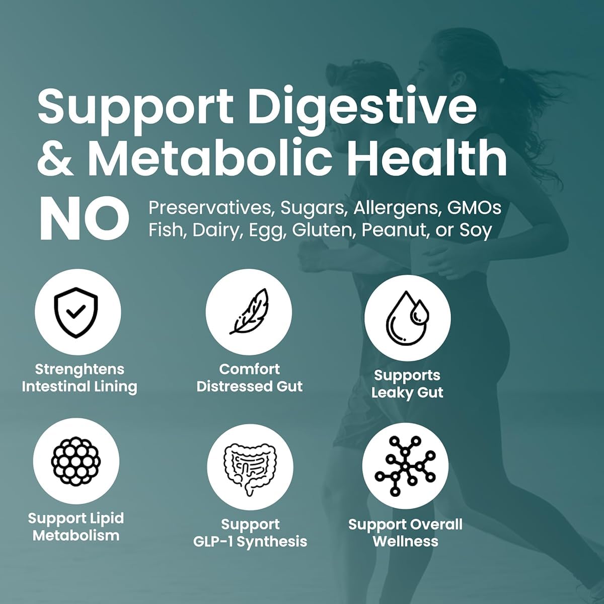 UpNourish Probiotics for GLP-1 Support, 5 Billion TFU Akkermansia Muciniphila for Digestive Health, Leaky Gut, Immunity and Metabolic Health, Prebiotics and Probiotics for Women and Men, 60 Capsules - OzHealthStandard