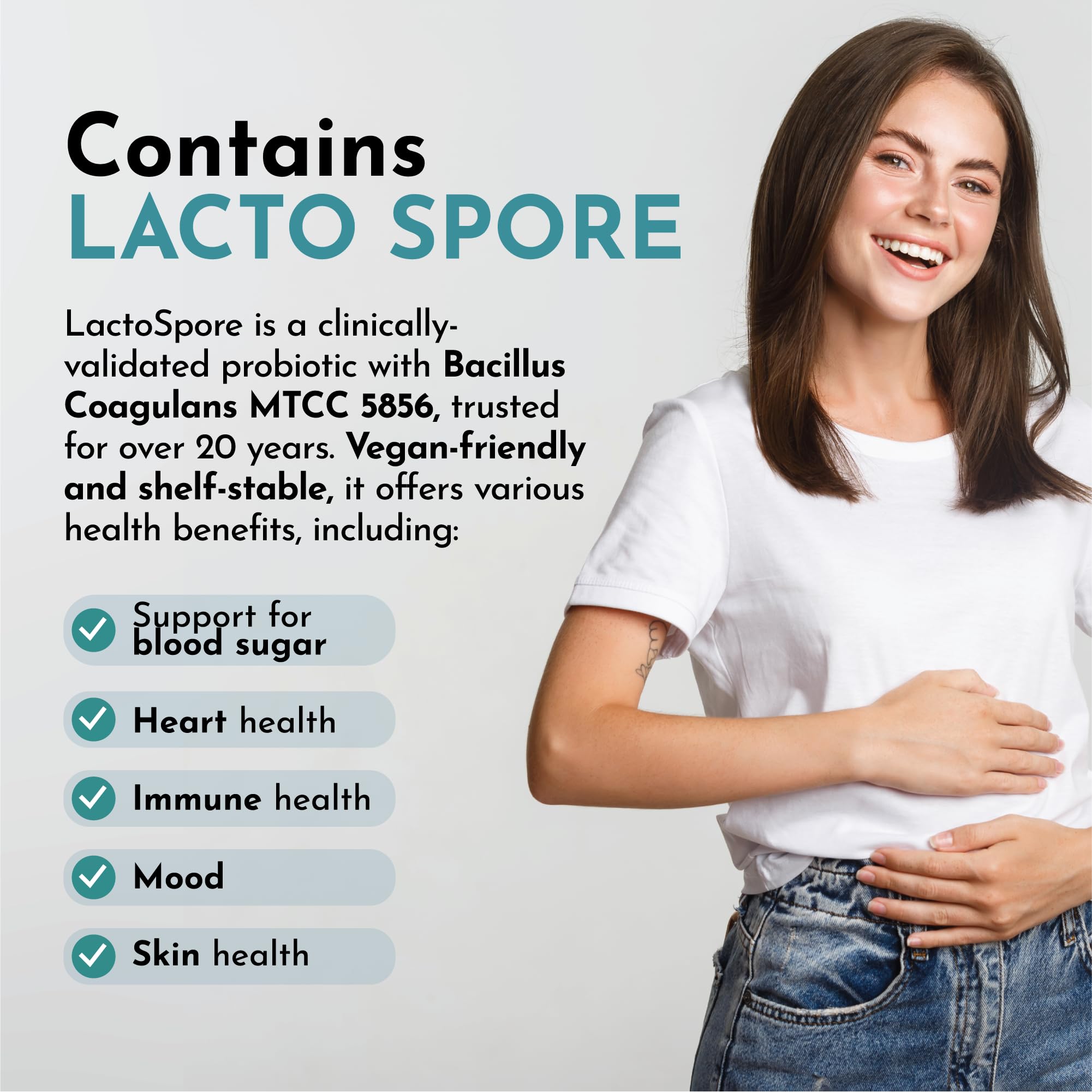 VITASEI Happy Flora, Probiotic Supplement 170 Billion CFU for a Healthy Gut Health with enzymes for Digestion, probiotics for Women and Men, 1 Bottle - 60 Capsules - OzHealthStandard