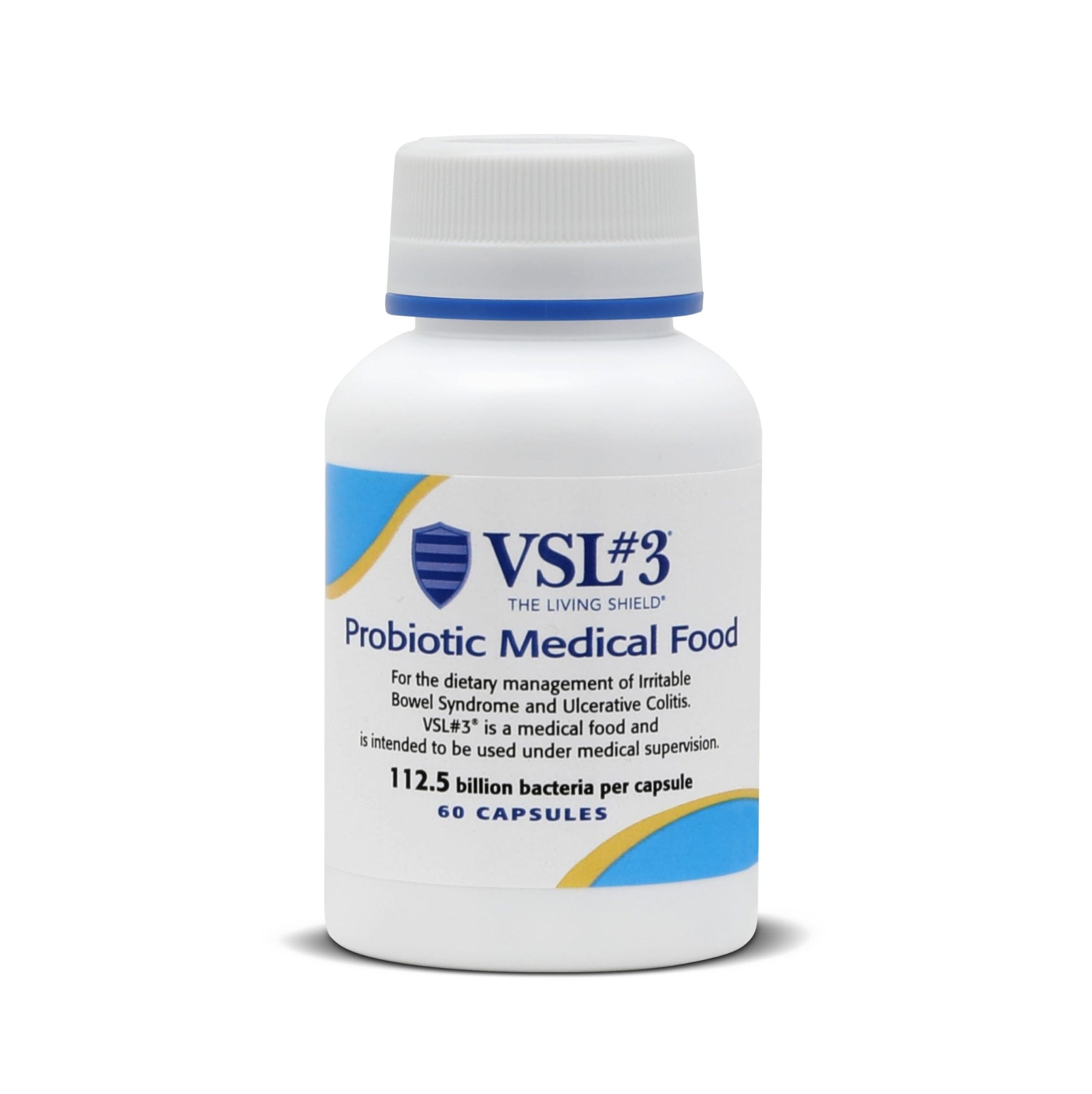 VSL3® Probiotics for Digestive Health, IBS & UC Symptoms - 112.5B CFUs, High-Potency, Multi-Strain, Live, Refrigerated Probiotic, Medical Food for Gut Health Support in Men & Women, 60 Capsules - OzHealthStandard