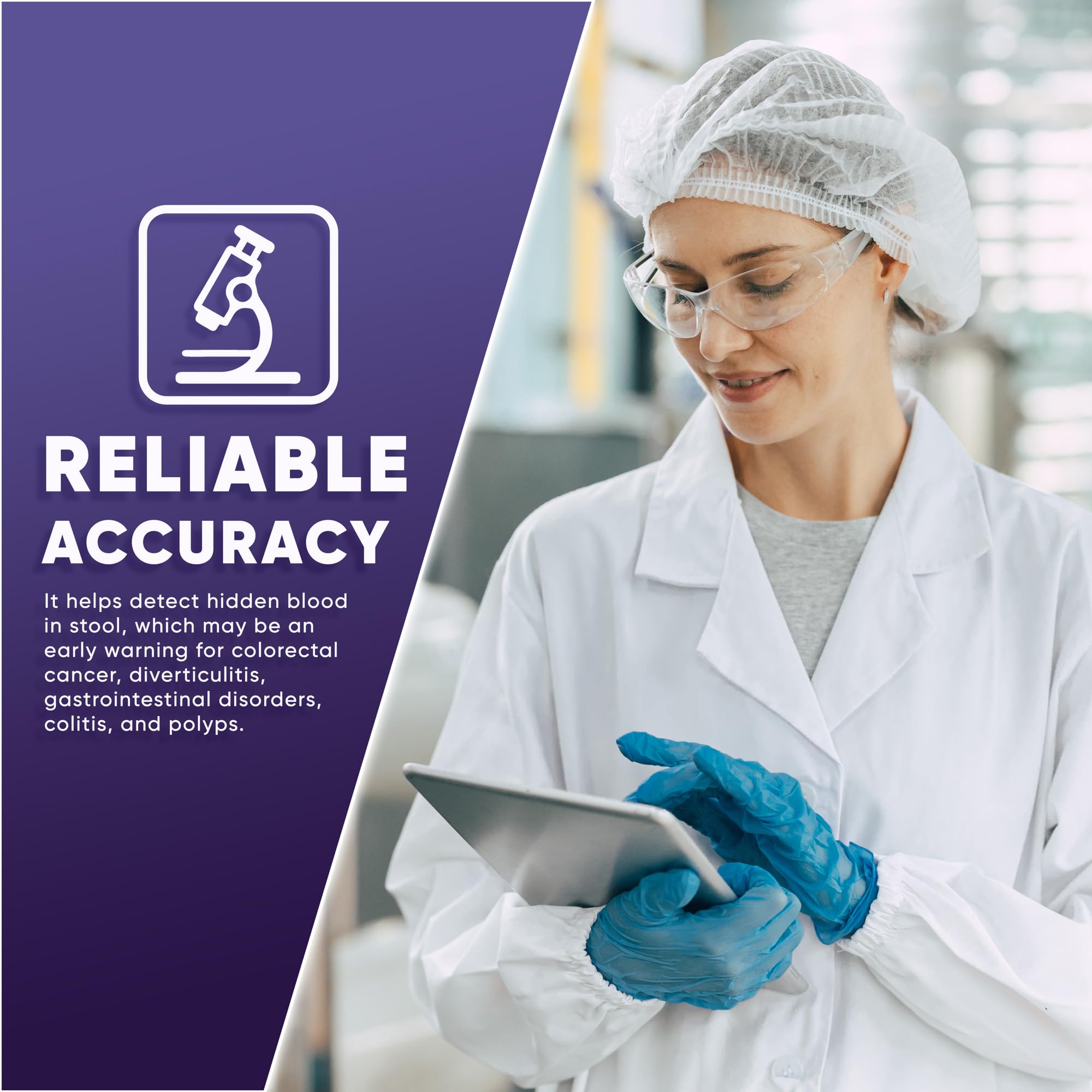 WELLlife iFOB Immunochemical Fecal Occult Blood Test, Colon Screening Test Kit Stool Test at Home Easy to Use, 1 Test Detect Hidden Blood in 10 Minutes FOB Test for Home - OzHealthStandard