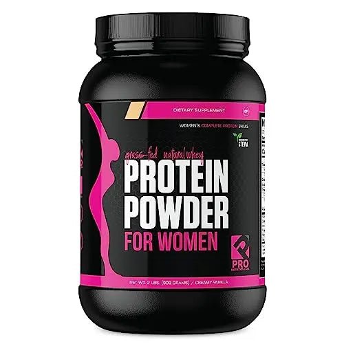 Whey Protein Powder for Women - Supports Lean Muscle - Low Carb - Gluten Free - Grass Fed & rBGH Hormone Free (Creamy Vanilla, 2 lb) - OzHealthStandard